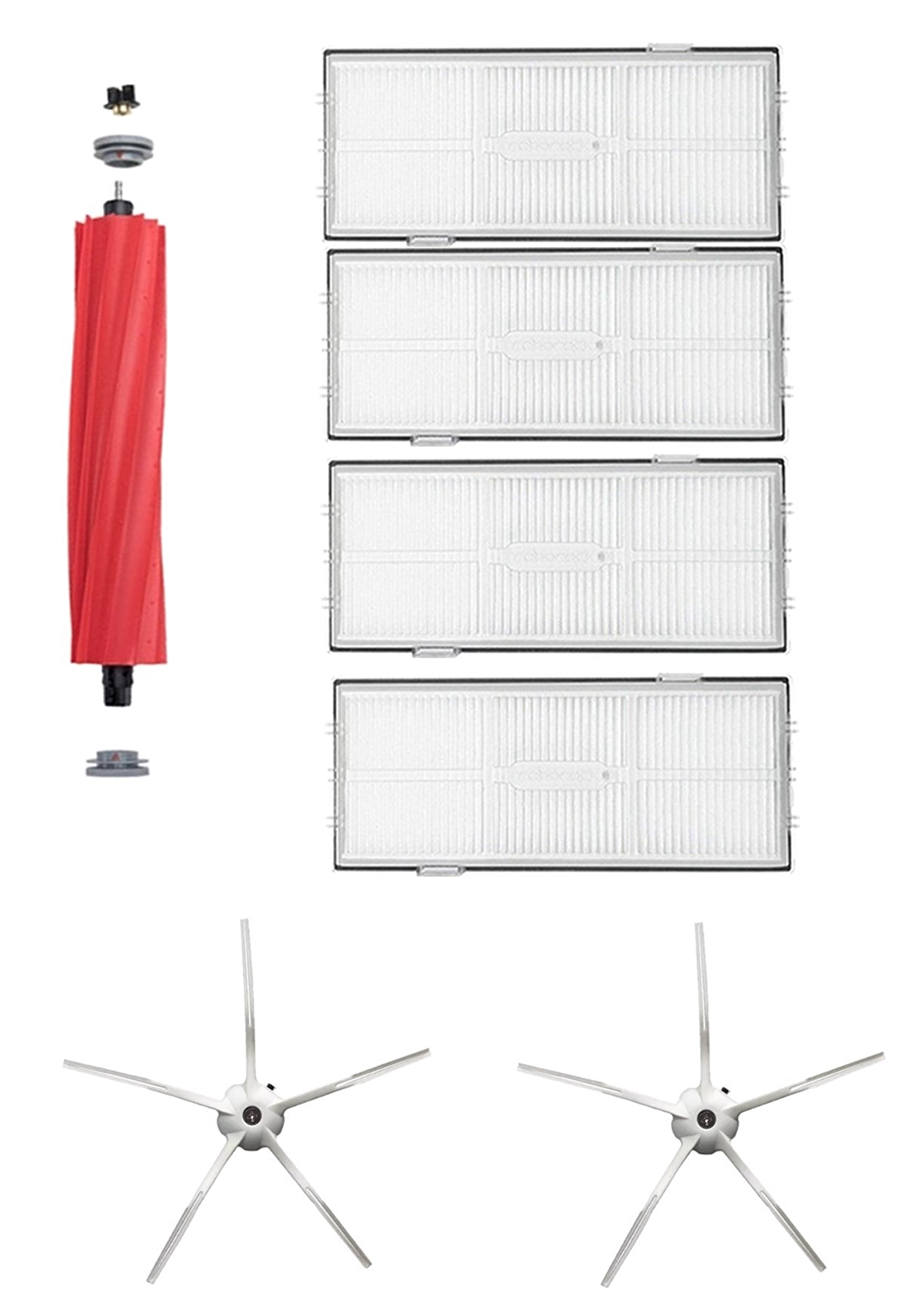 Roborock S7 Max V Robot Süpürge Uyumlu 7'li Yedek Parça Seti