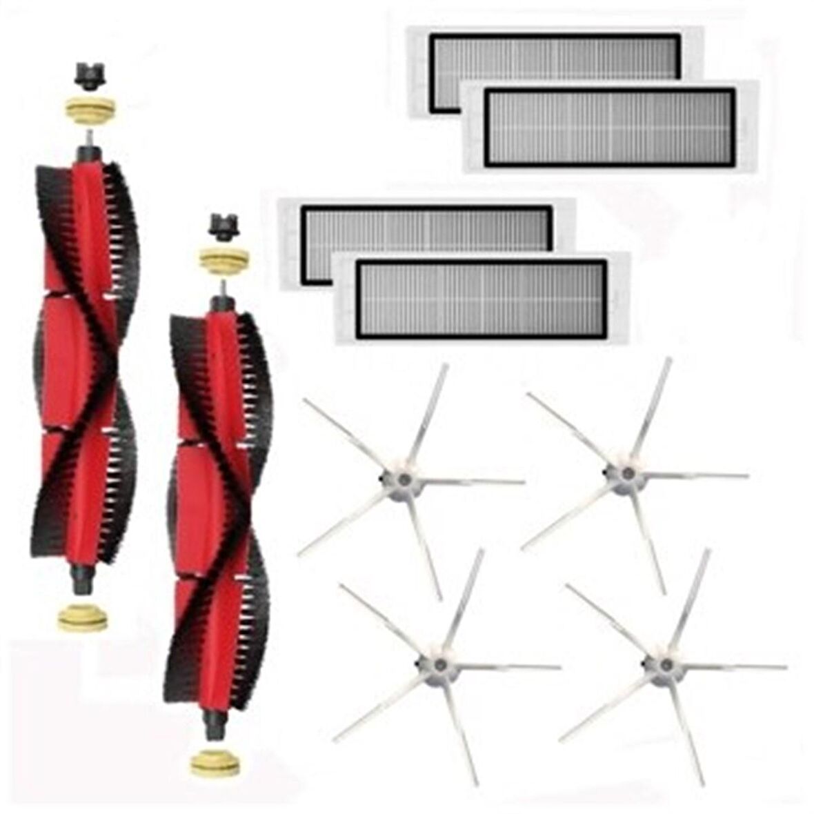 Roborock S6 Pure Robot Süpürge Uyumlu 10'lu Yedek Parça Seti