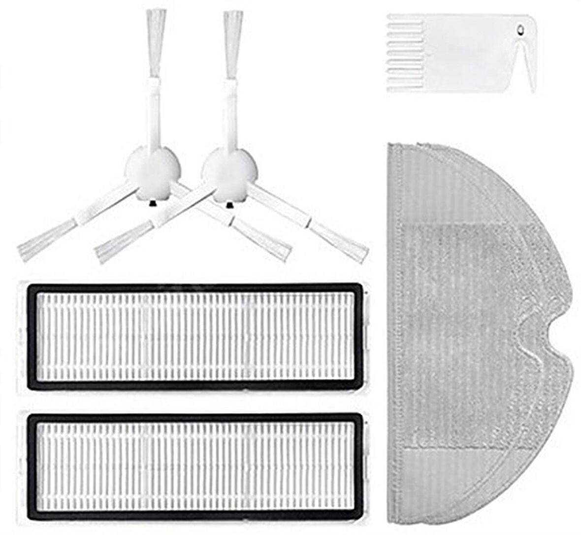 Xiaomi Vacuum Mop 2C Robot Süpürge Uyumlu 7'li Yedek Parça Seti