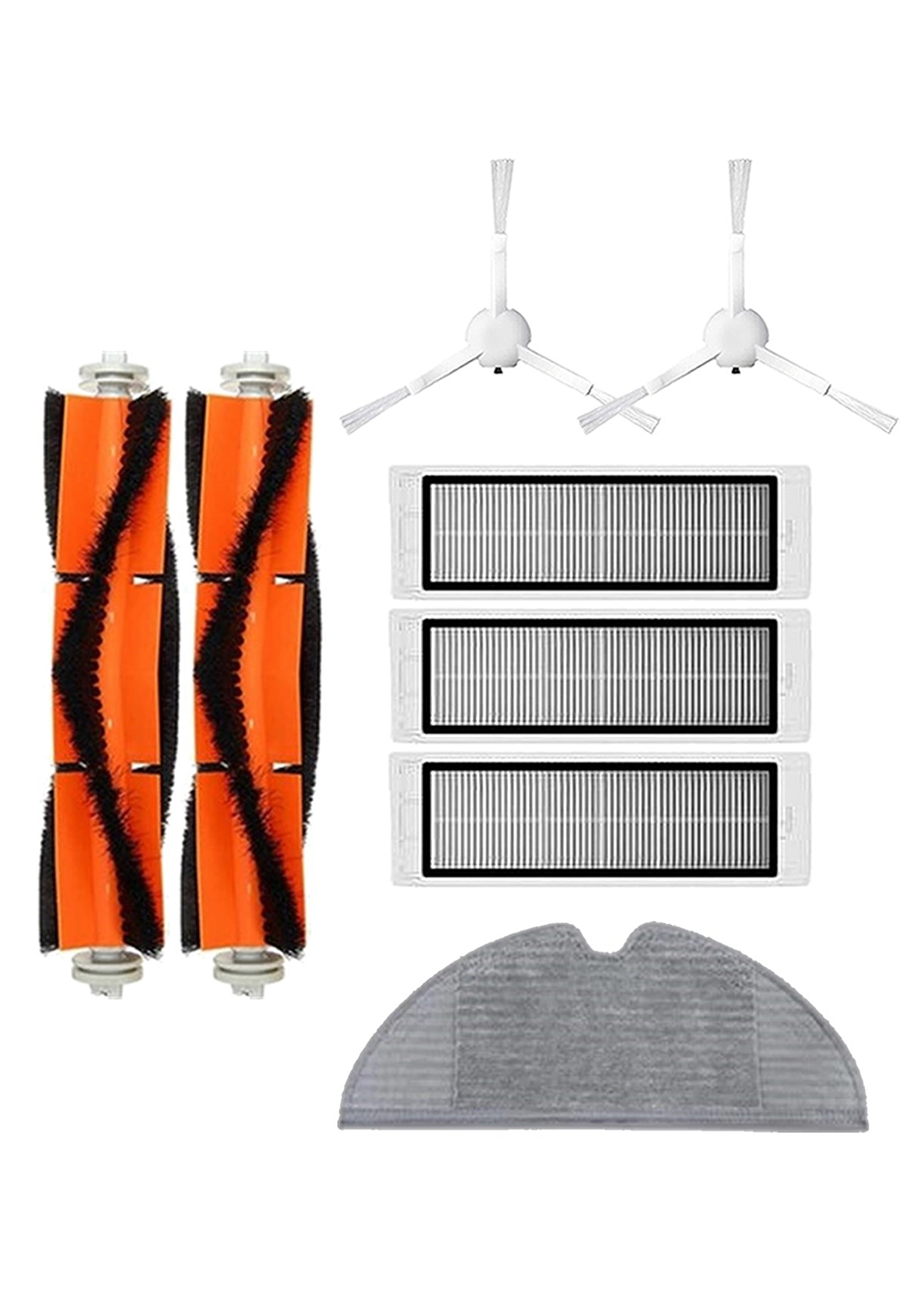 Xiaomi Vacuum Mop 2C Robot Süpürge Uyumlu 8'li Yedek Parça Seti