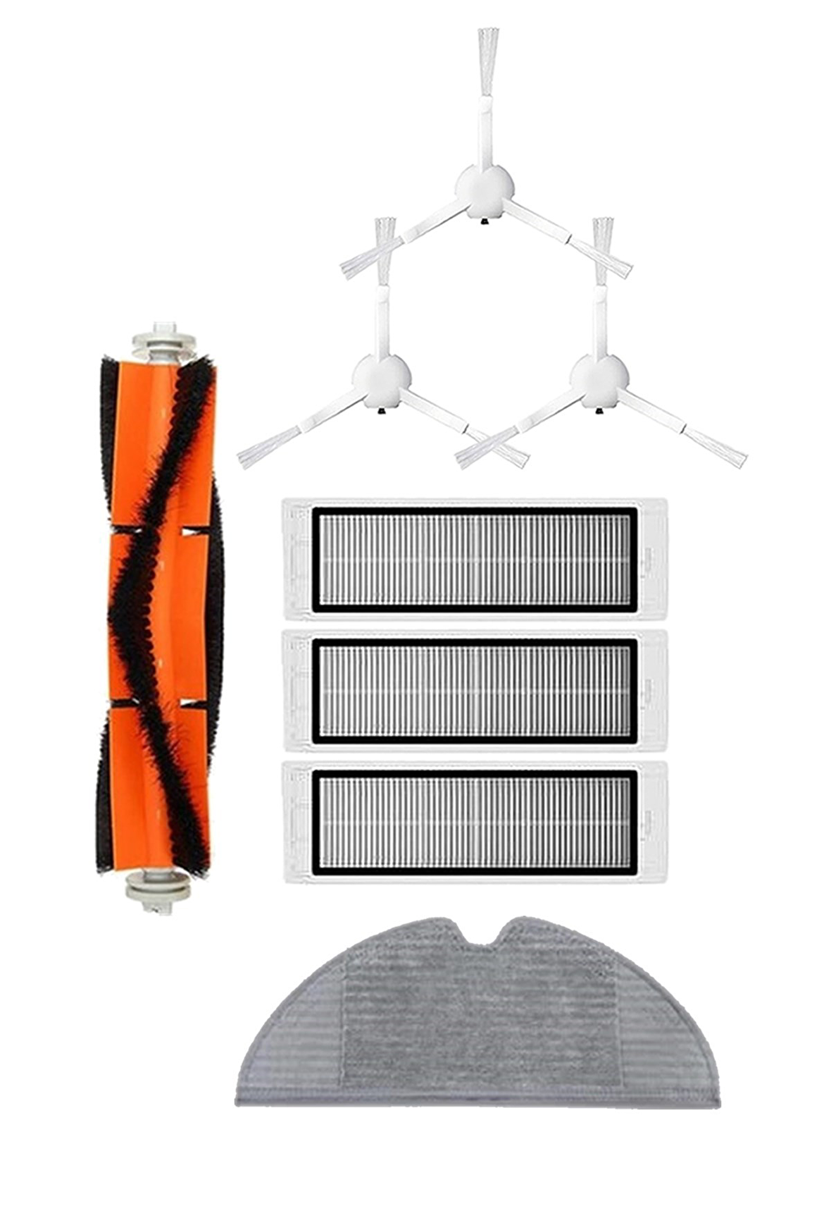 Xiaomi Vacuum Mop 2C Robot Süpürge Uyumlu 8'li Yedek Parça Seti