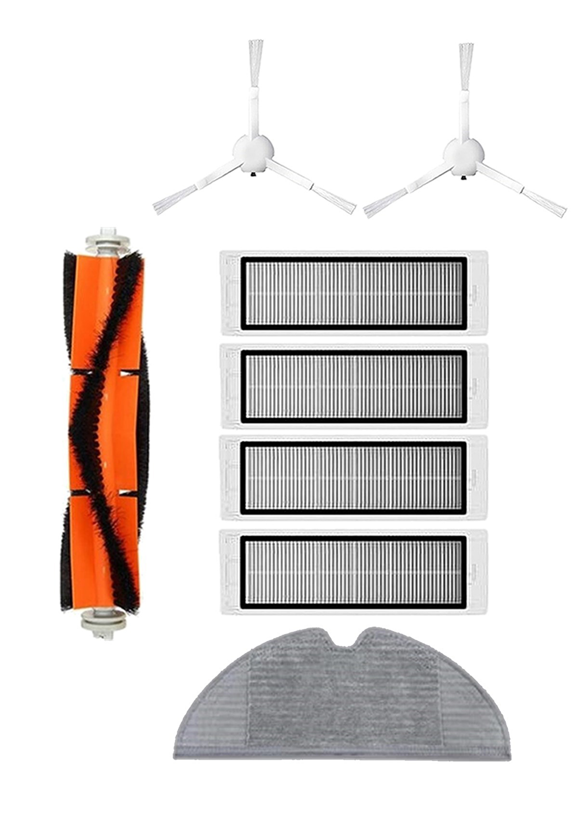 Xiaomi Vacuum Mop 2C Robot Süpürge Uyumlu 8'li Yedek Parça Seti