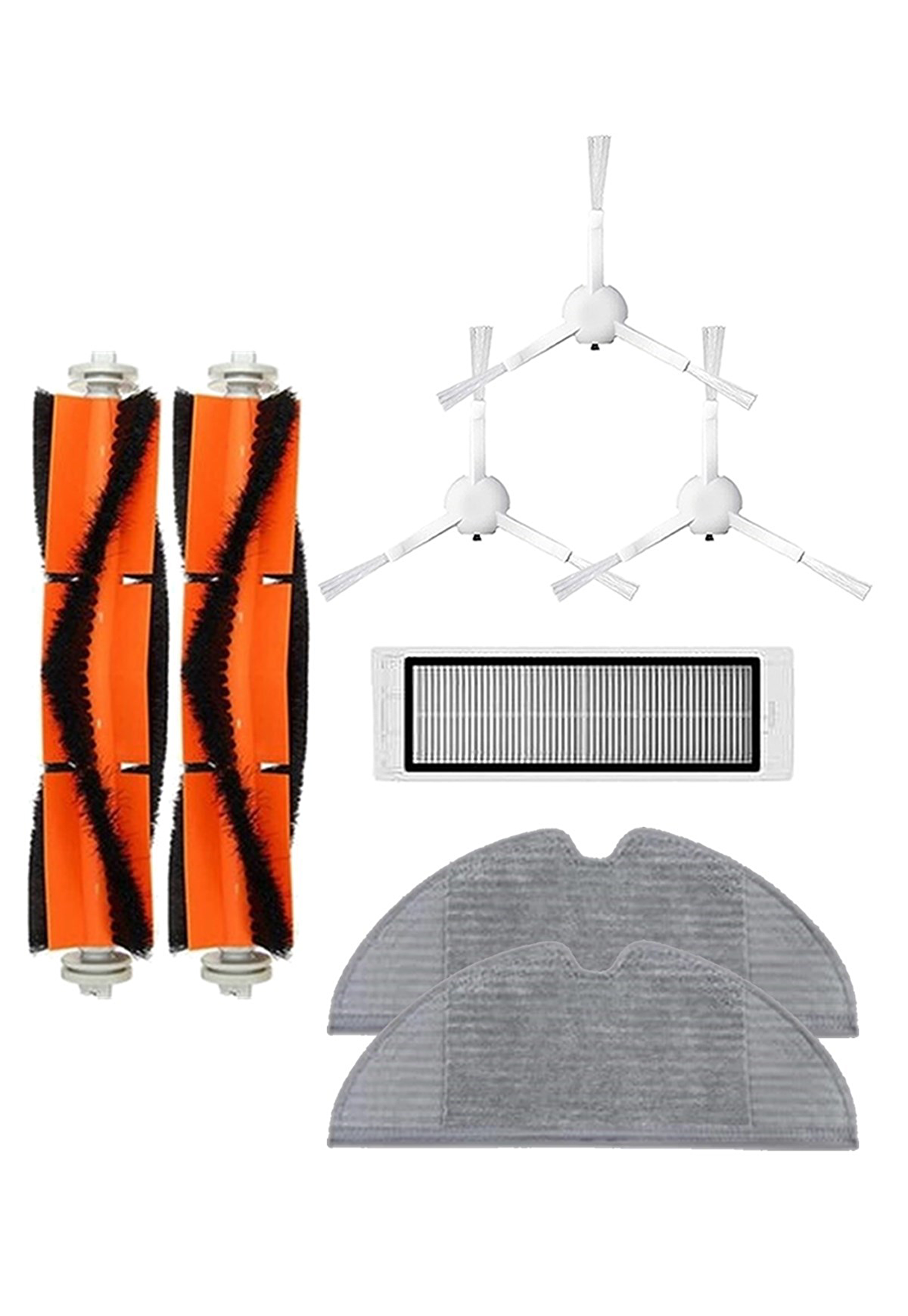 Xiaomi Vacuum Mop 2C Robot Süpürge Uyumlu 8'li Yedek Parça Seti