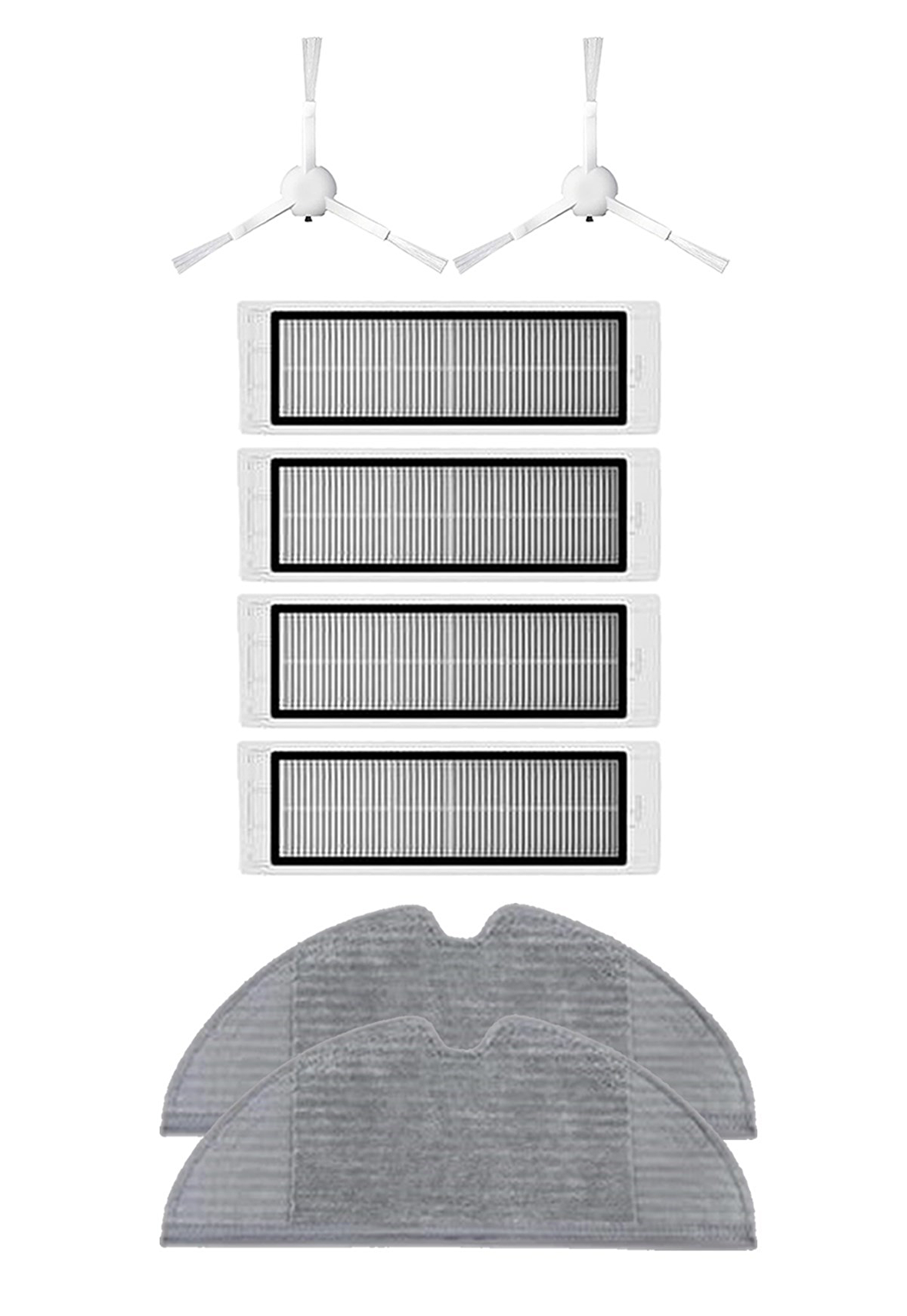 Xiaomi Vacuum Mop 2C Robot Süpürge Uyumlu 8'li Yedek Parça Seti