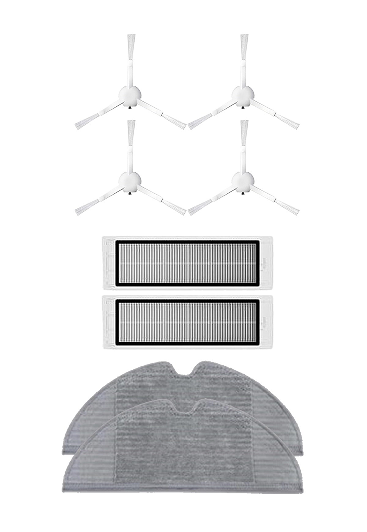Xiaomi Vacuum Mop 2C Robot Süpürge Uyumlu 8'li Yedek Parça Seti