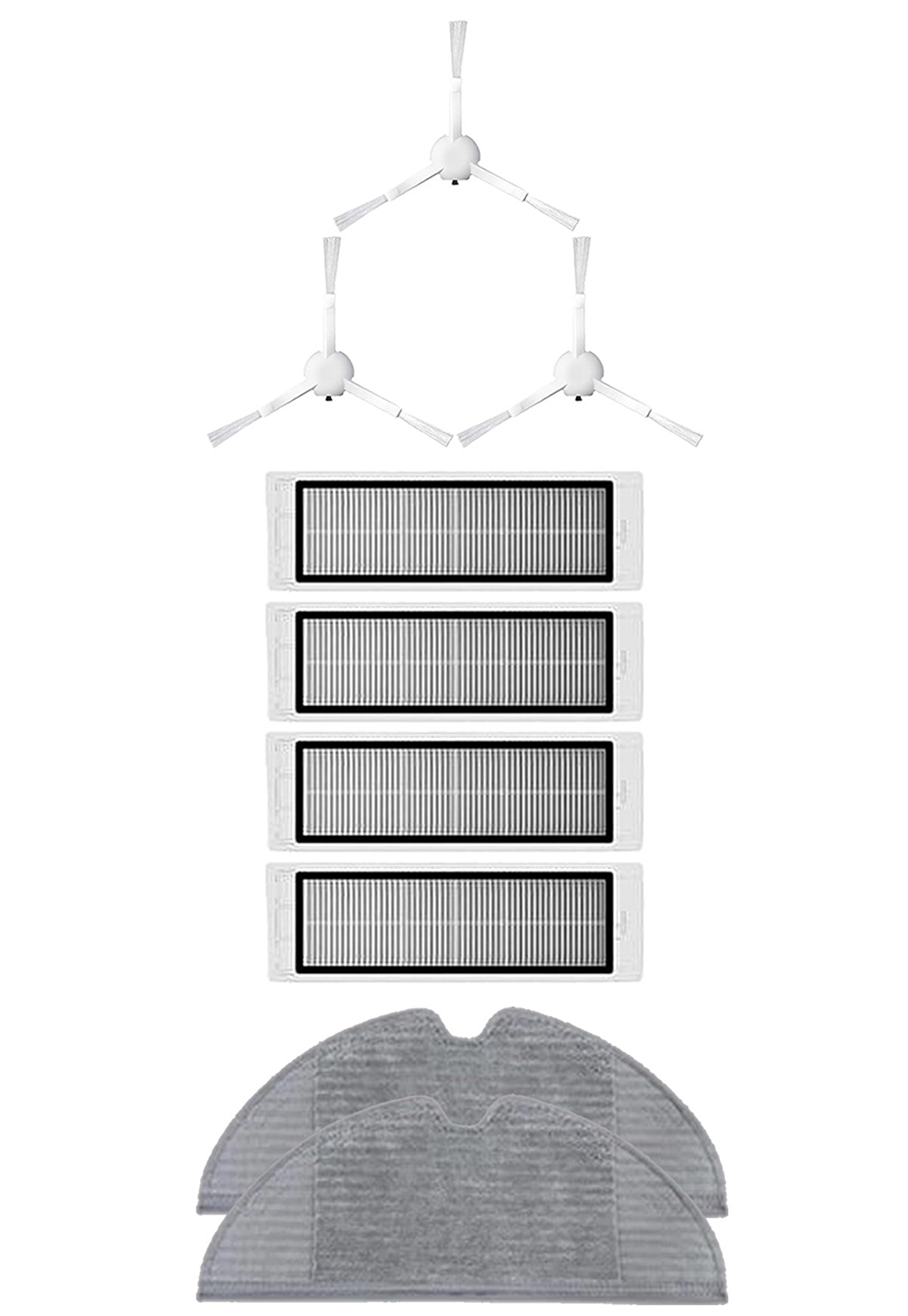 Dreame D9 Robot Süpürge Uyumlu 9'lu Yedek Parça Seti