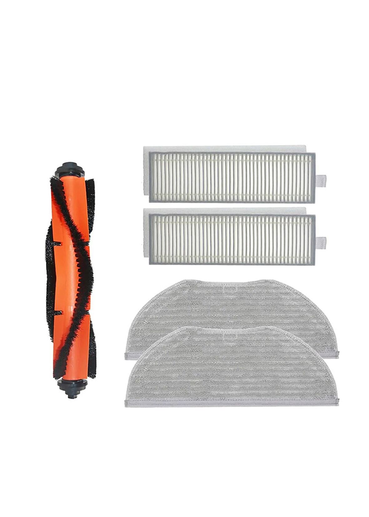 Xiaomi Vacuum Mop 2in1 Essential (MJSTG1) Robot Süpürge Uyumlu 5'li Yedek Parça Seti