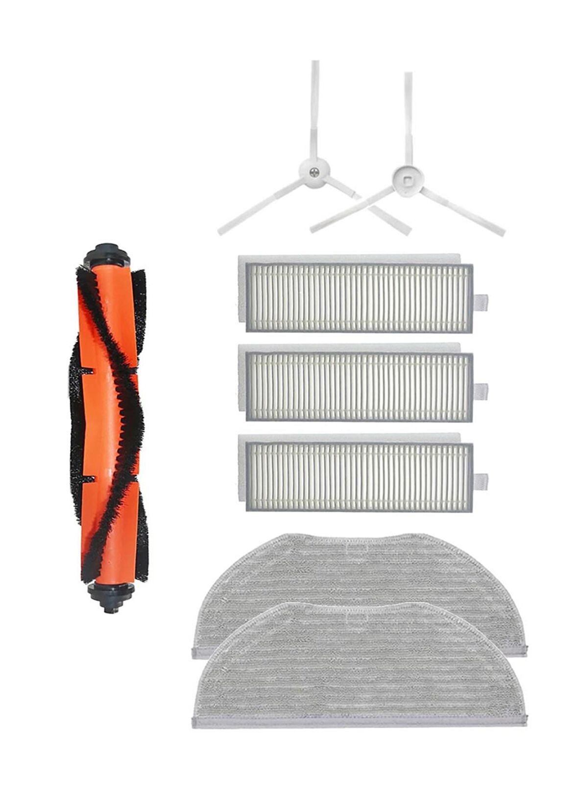 Xiaomi Vacuum Mop 2in1 Essential (MJSTG1) Robot Süpürge Uyumlu 8'li Yedek Parça Seti