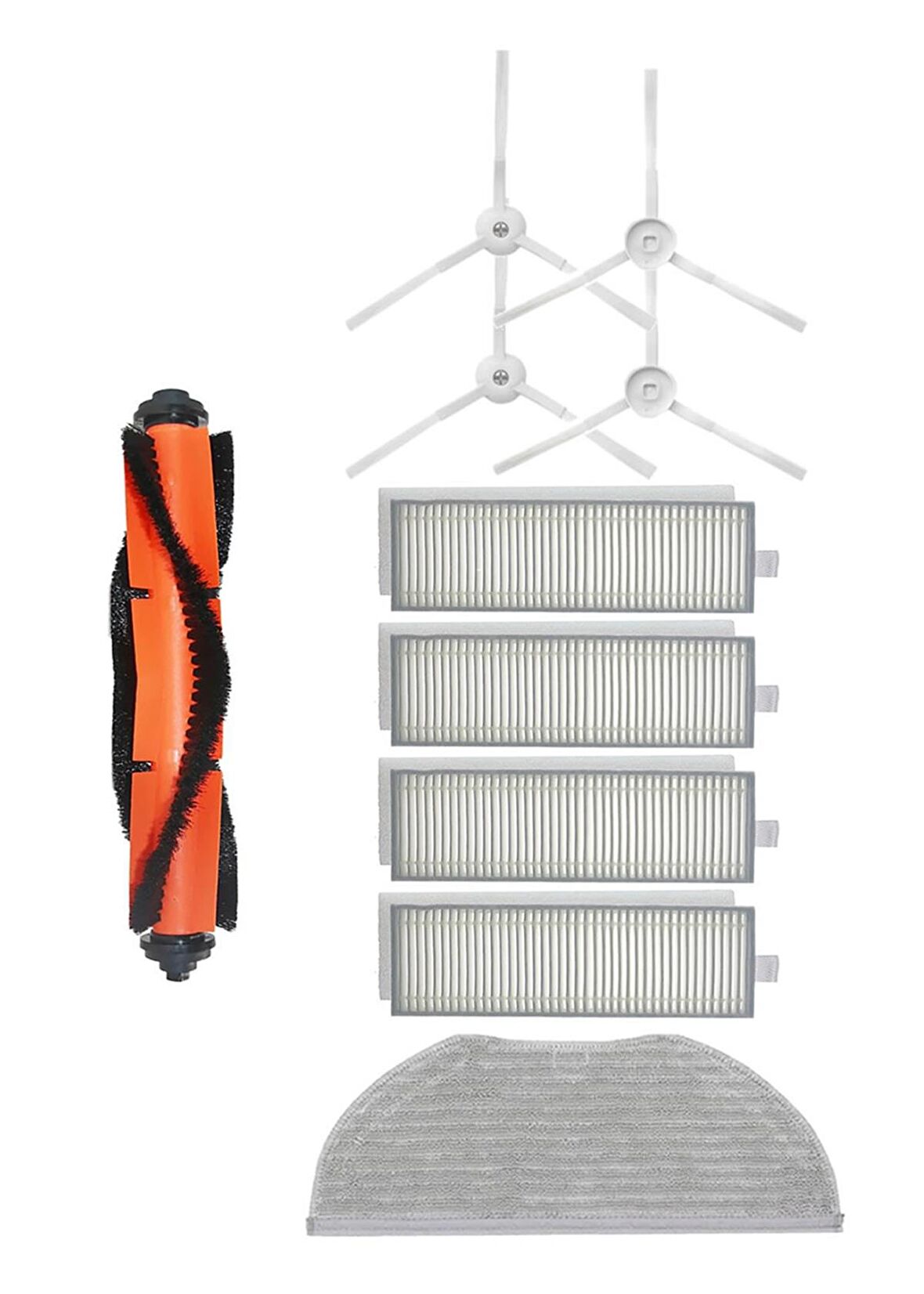 Xiaomi Vacuum Mop 2in1 Essential (MJSTG1) Robot Süpürge Uyumlu 10'lu Yedek Parça Seti