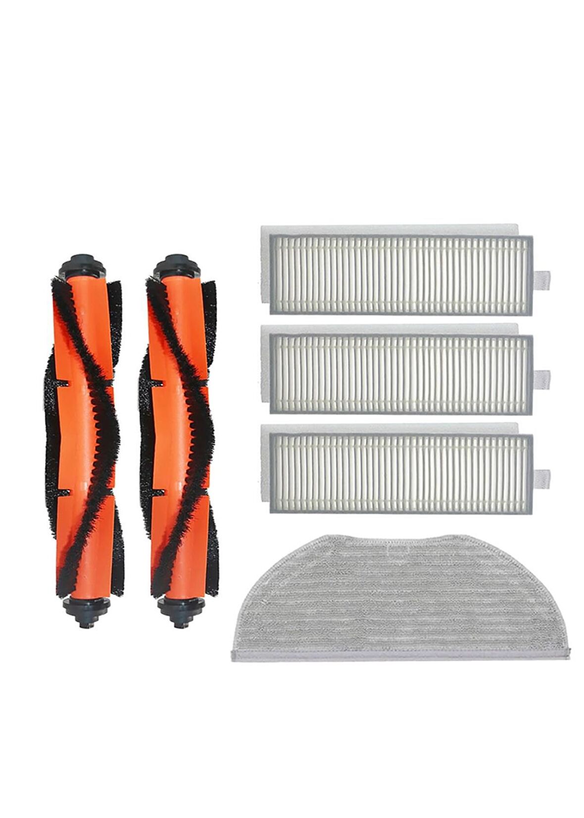 Xiaomi Vacuum Mop 2in1 Essential (MJSTG1) Robot Süpürge Uyumlu 6'lı Yedek Parça Seti