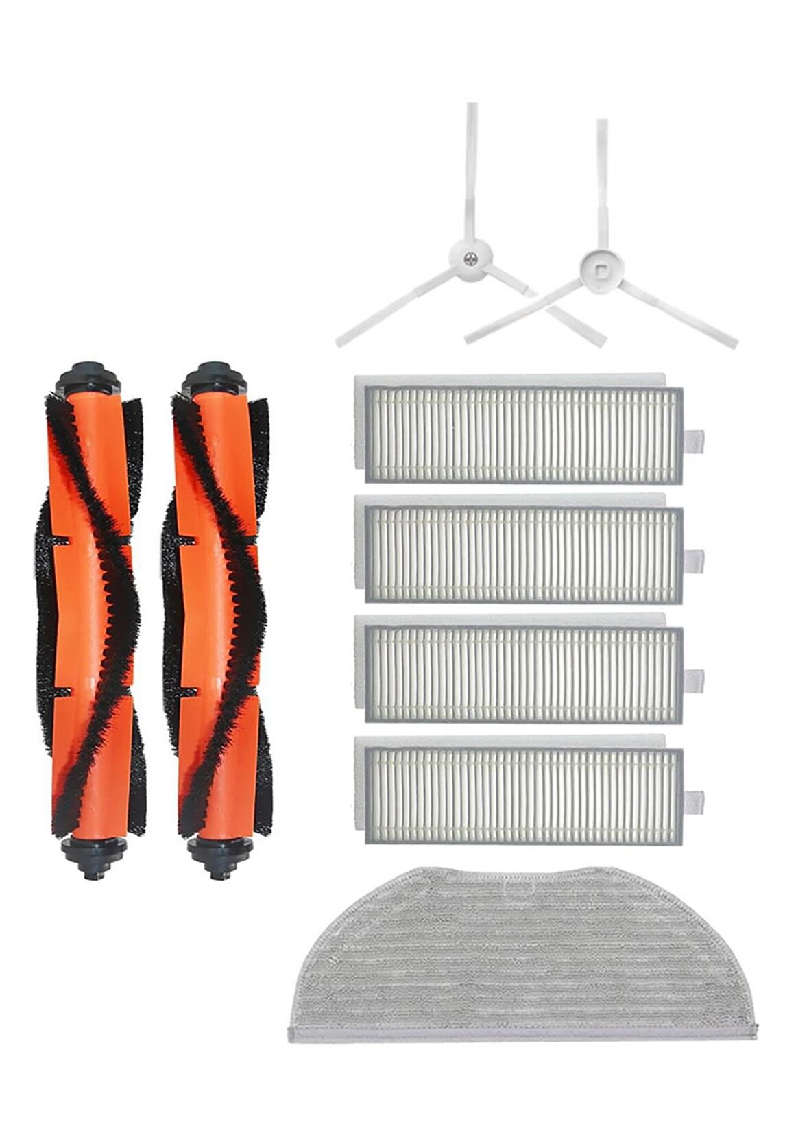 Xiaomi Vacuum Mop 2in1 Essential (MJSTG1) Robot Süpürge Uyumlu 9'lu Yedek Parça Seti