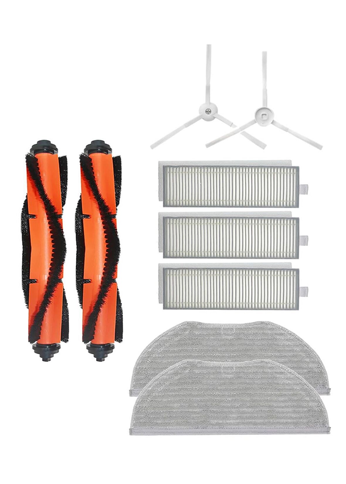 Xiaomi Vacuum Mop 2in1 Essential (MJSTG1) Robot Süpürge Uyumlu 9'lu Yedek Parça Seti