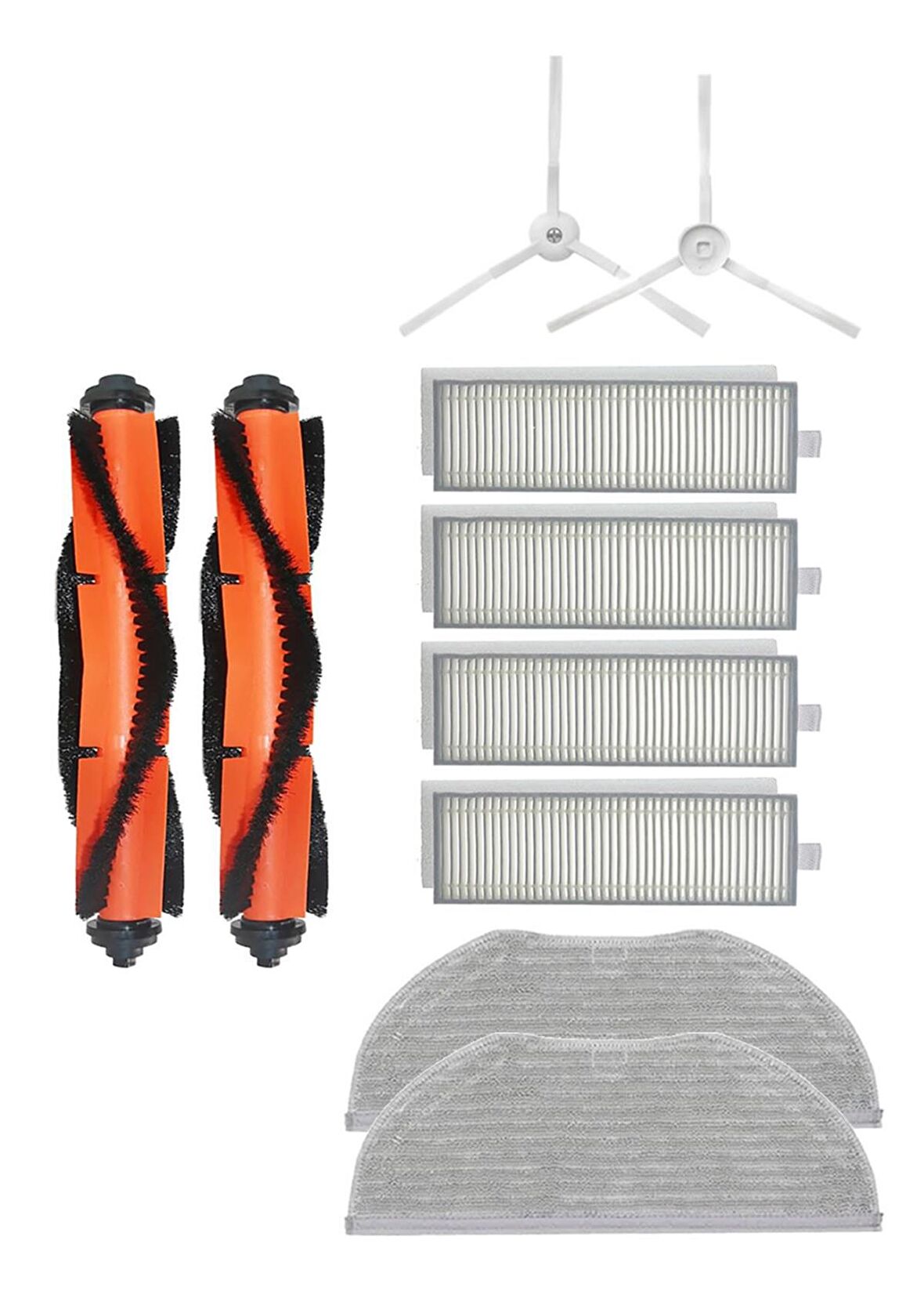 Xiaomi Vacuum Mop 2in1 Essential (MJSTG1) Robot Süpürge Uyumlu 10'lu Yedek Parça Set