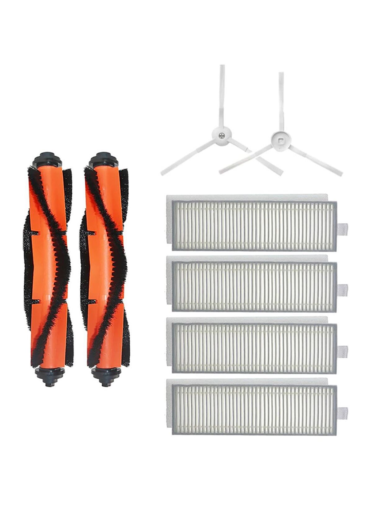 Xiaomi Vacuum Mop 2in1 Essential (MJSTG1) Robot Süpürge Uyumlu 8'li Yedek Parça Seti