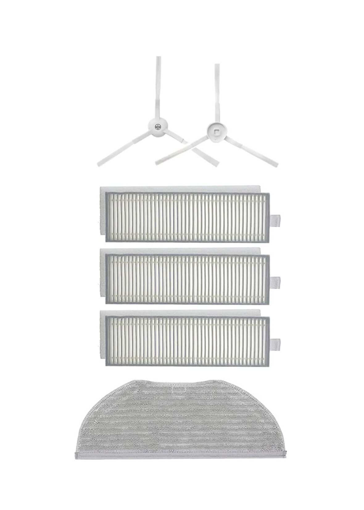 Xiaomi Vacuum Mop 2in1 Essential (MJSTG1) Robot Süpürge Uyumlu 6'lı Yedek Parça Seti