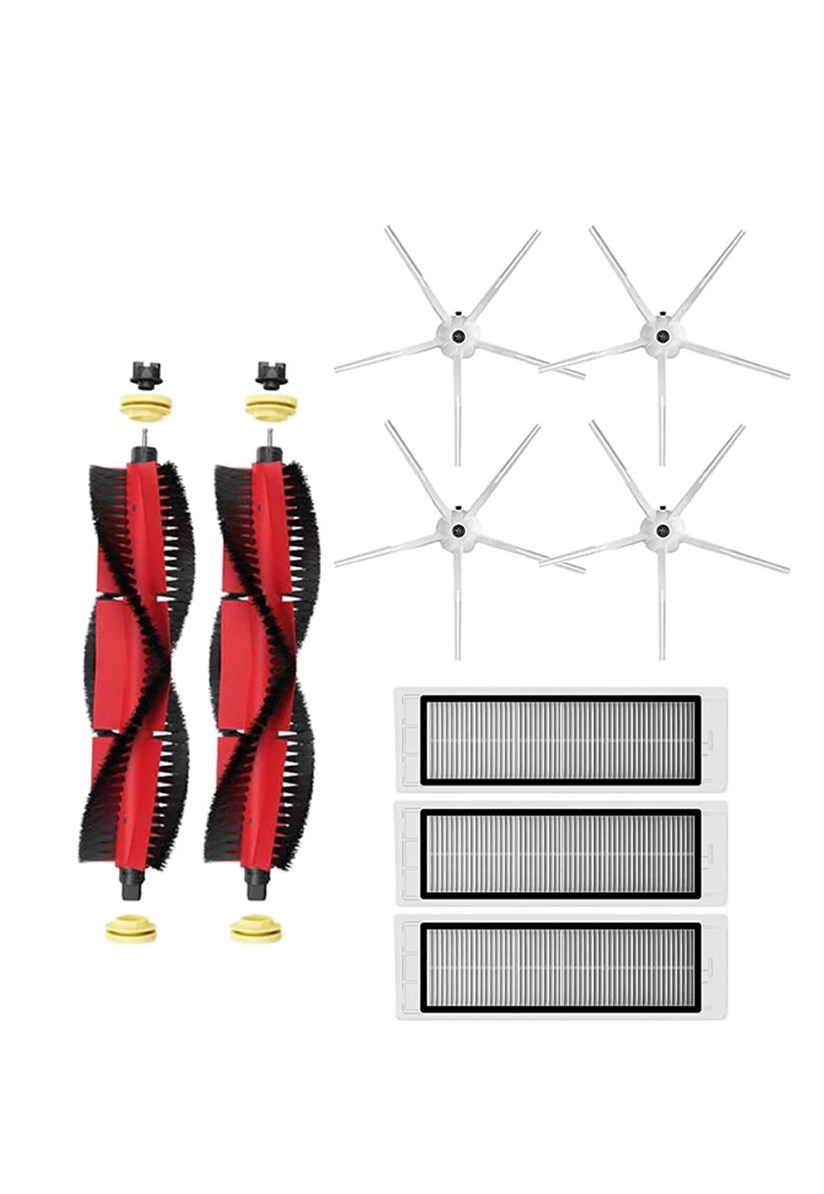 Roborock S5 Max Robot Süpürge Uyumlu 9'lu Yedek Parça Seti
