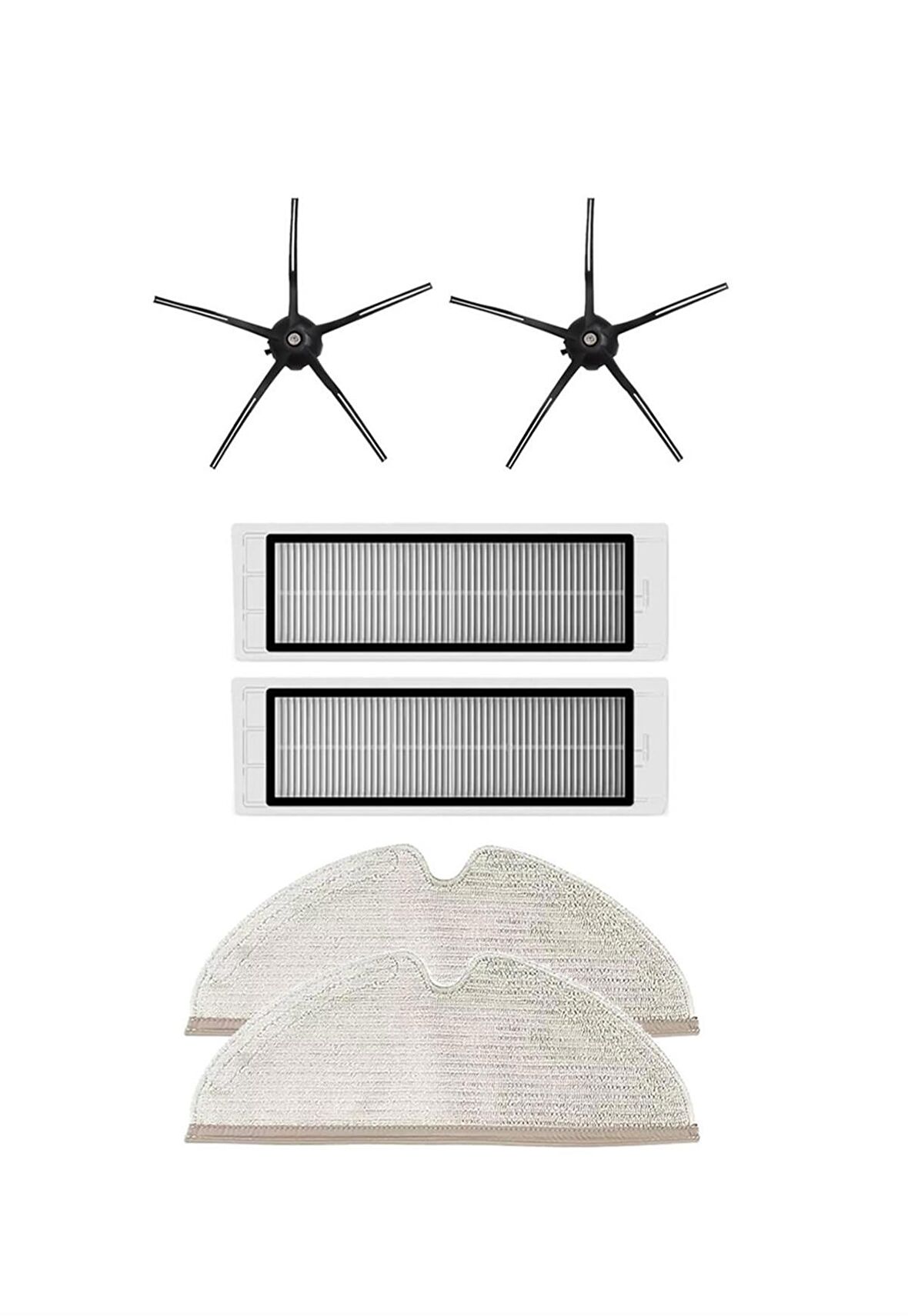 Roborock S5 Max Robot Süpürge Uyumlu 6'lı Yedek Parça Seti