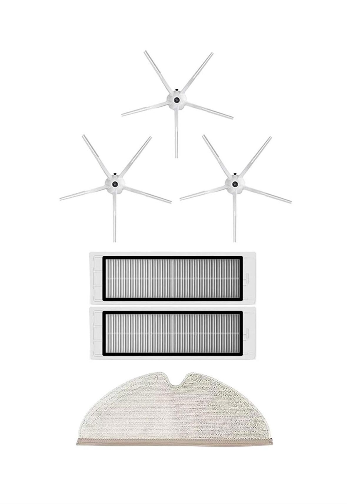 Roborock S5 Max Robot Süpürge Uyumlu 6'lı Yedek Parça Seti