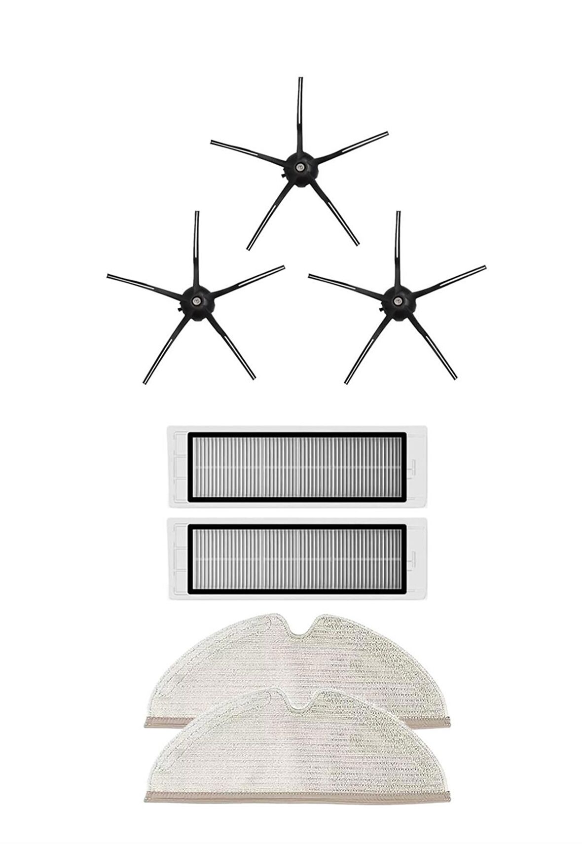 Roborock S5 Max Robot Süpürge Uyumlu 7'li Yedek Parça Seti