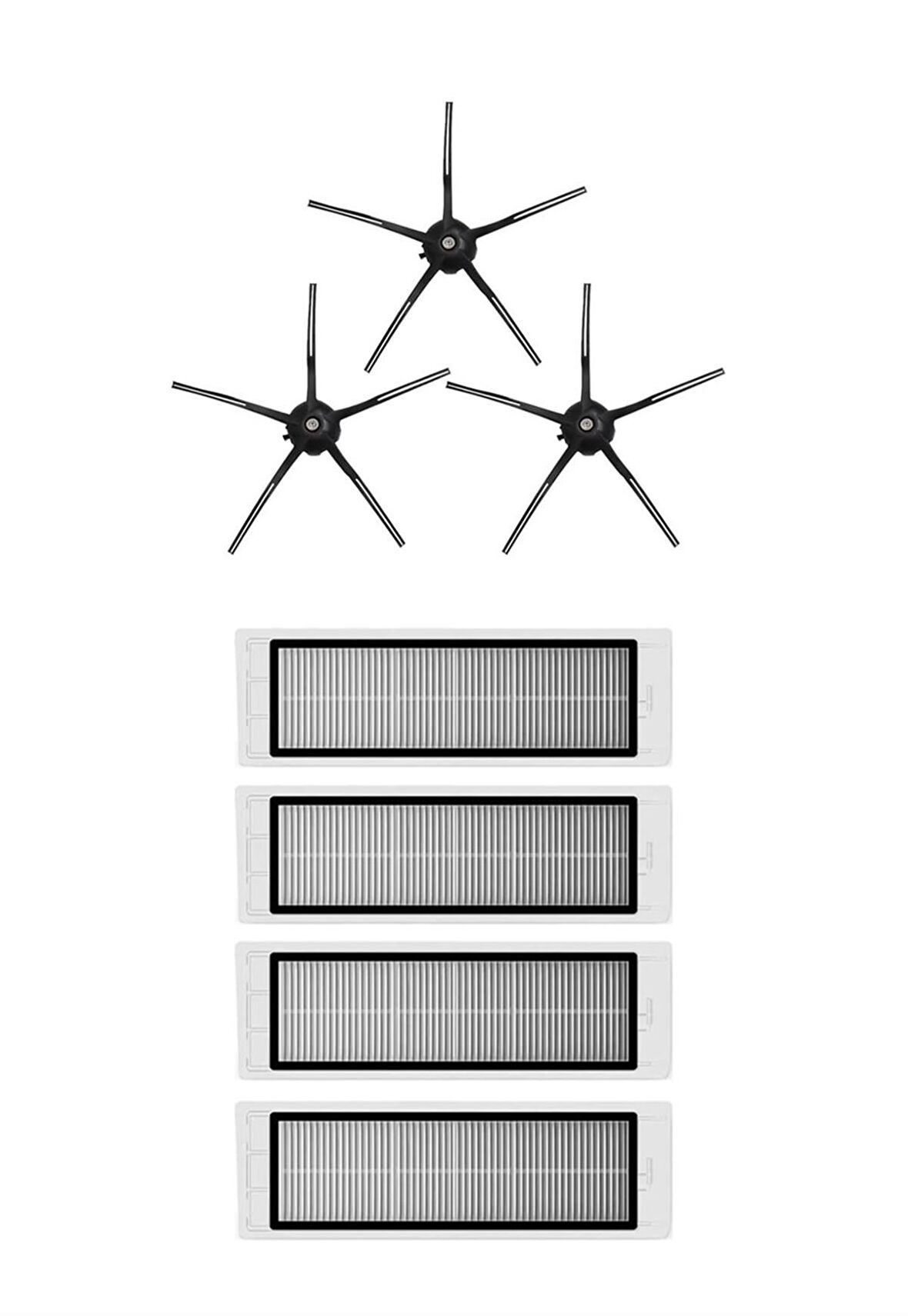 Roborock S5 Max Robot Süpürge Uyumlu 7'li Yedek Parça Seti