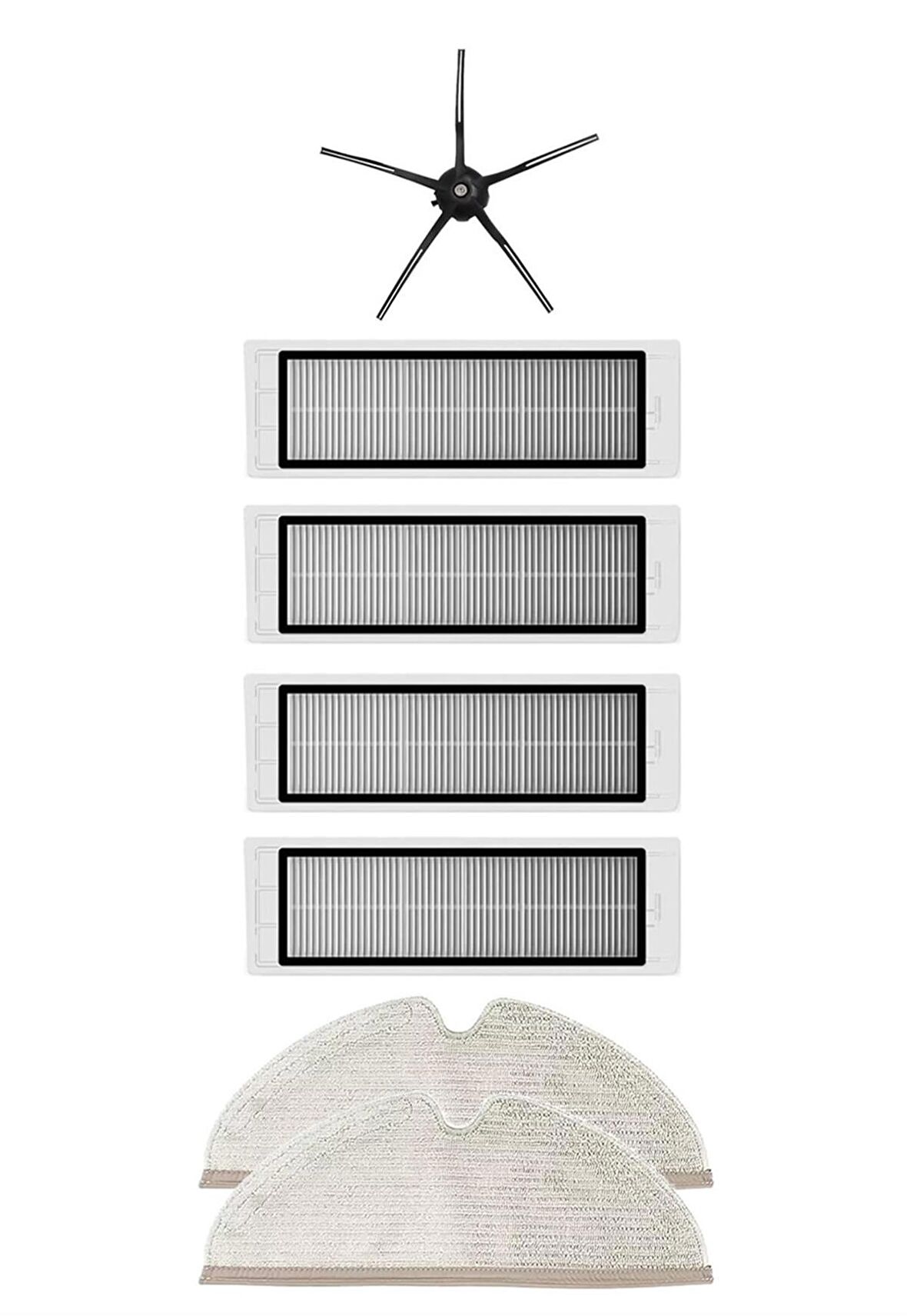 Roborock S5 Max Robot Süpürge Uyumlu 7'li Yedek Parça Seti