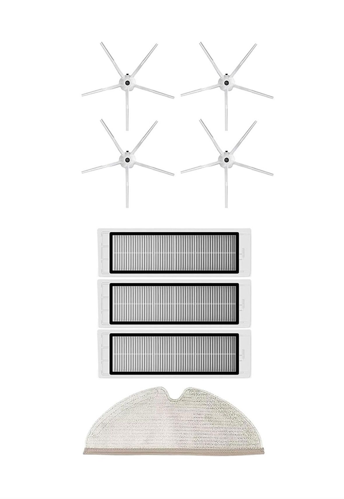 Roborock S5 Max Robot Süpürge Uyumlu 8'li Yedek Parça Seti