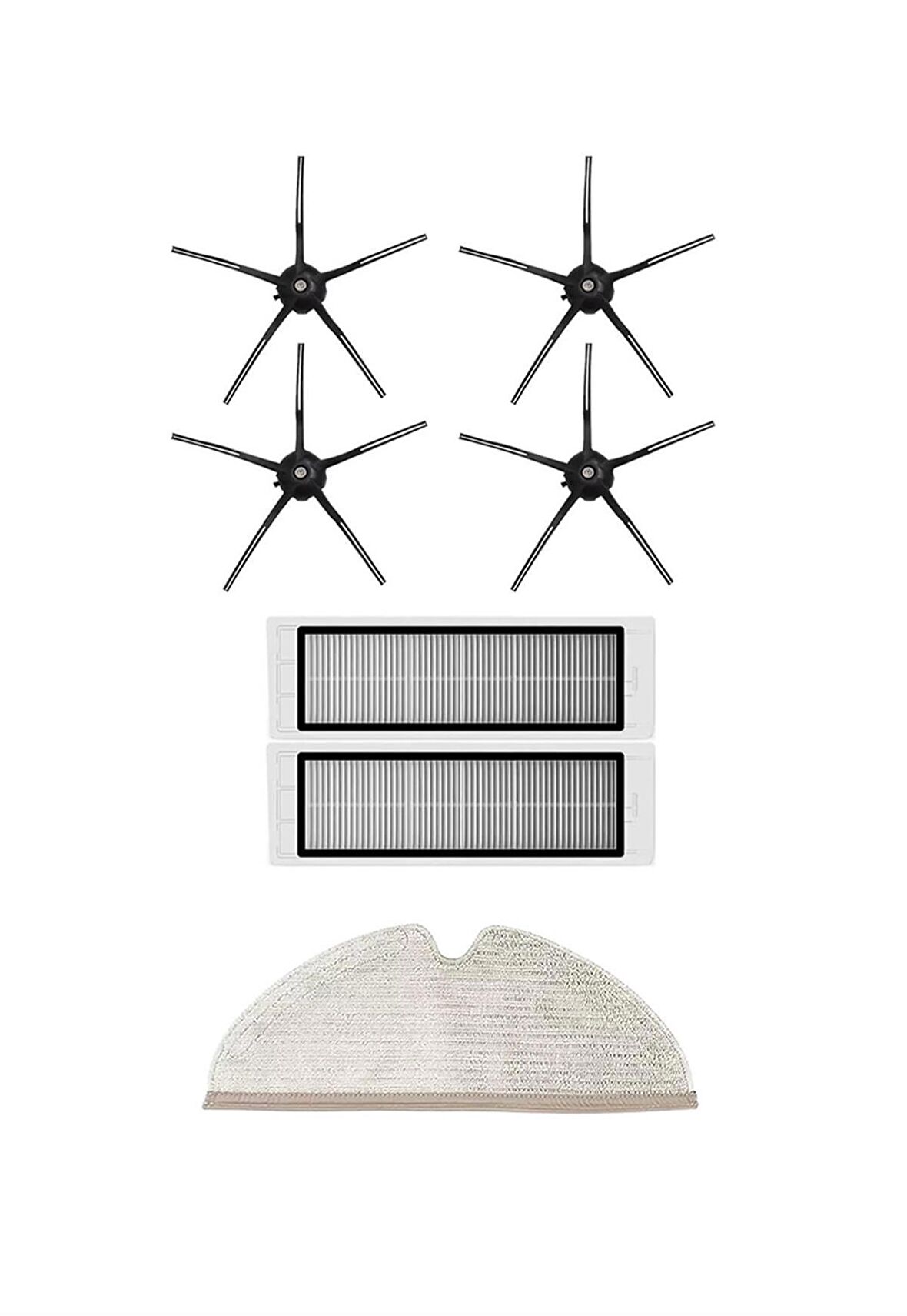 Roborock S5 Max Robot Süpürge Uyumlu 7'li Yedek Parça Seti