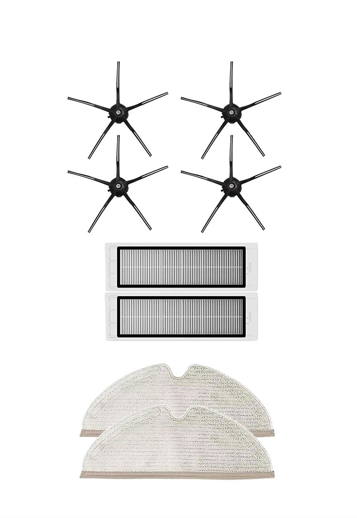 Roborock S5 Max Robot Süpürge Uyumlu 8'li Yedek Parça Seti