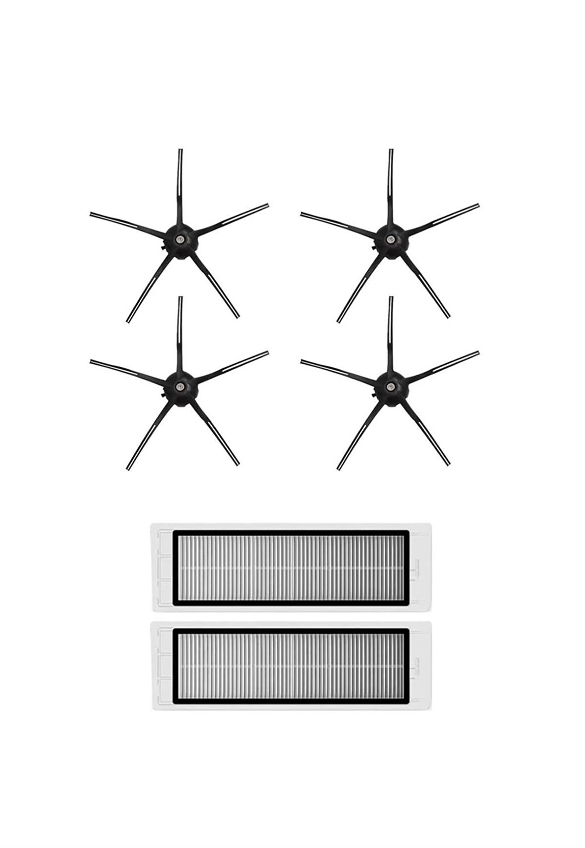 Roborock S5 Max Robot Süpürge Uyumlu 6'lı Yedek Parça Seti