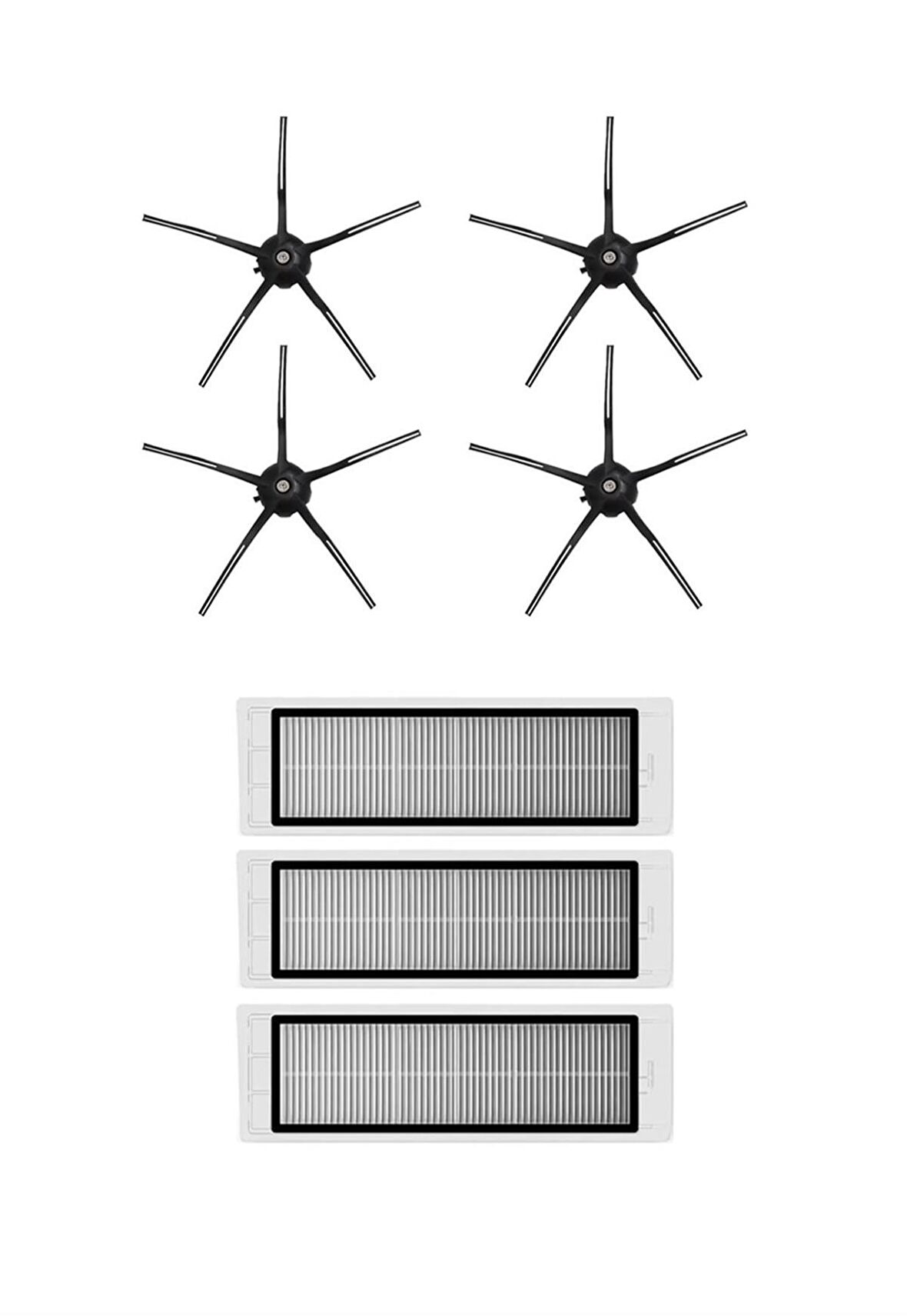 Roborock S5 Max Robot Süpürge Uyumlu 7'li Yedek Parça Seti