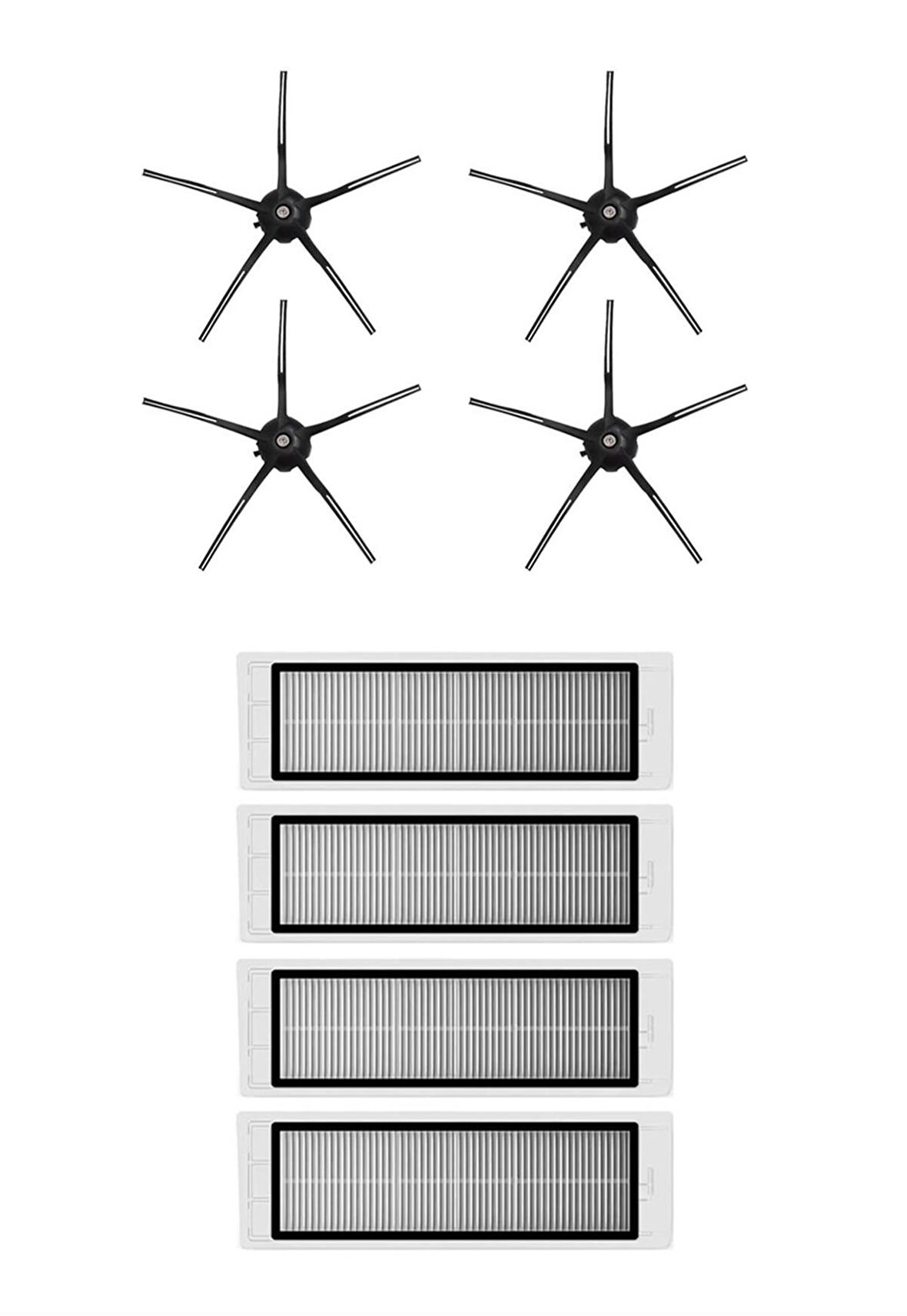 Roborock S5 Max Robot Süpürge Uyumlu 8'li Yedek Parça Seti
