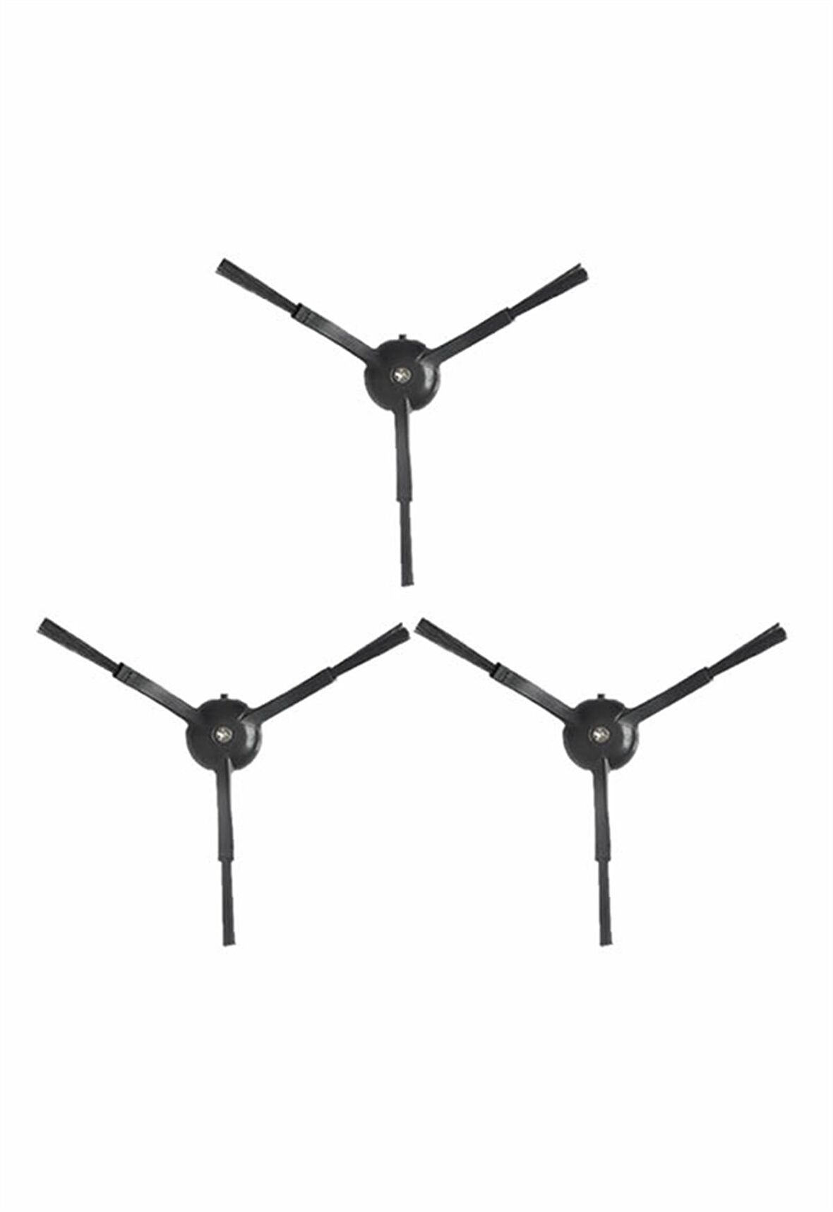 Xiaomi Vacuum Mop 2 Pro (MJST1SHW) Robot Süpürge Uyumlu 3'lü Yan Fırça - Siyah