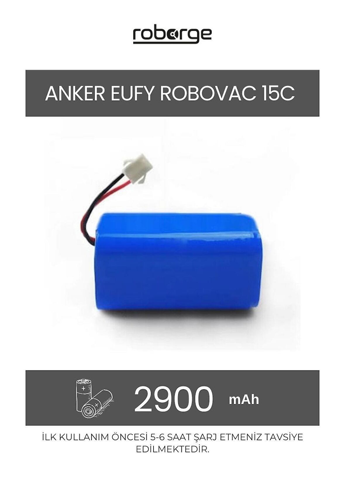 Anker Eufy Robovac 15C Robot Süpürge Uyumlu Batarya 2900 mAh - Muadil Ürün