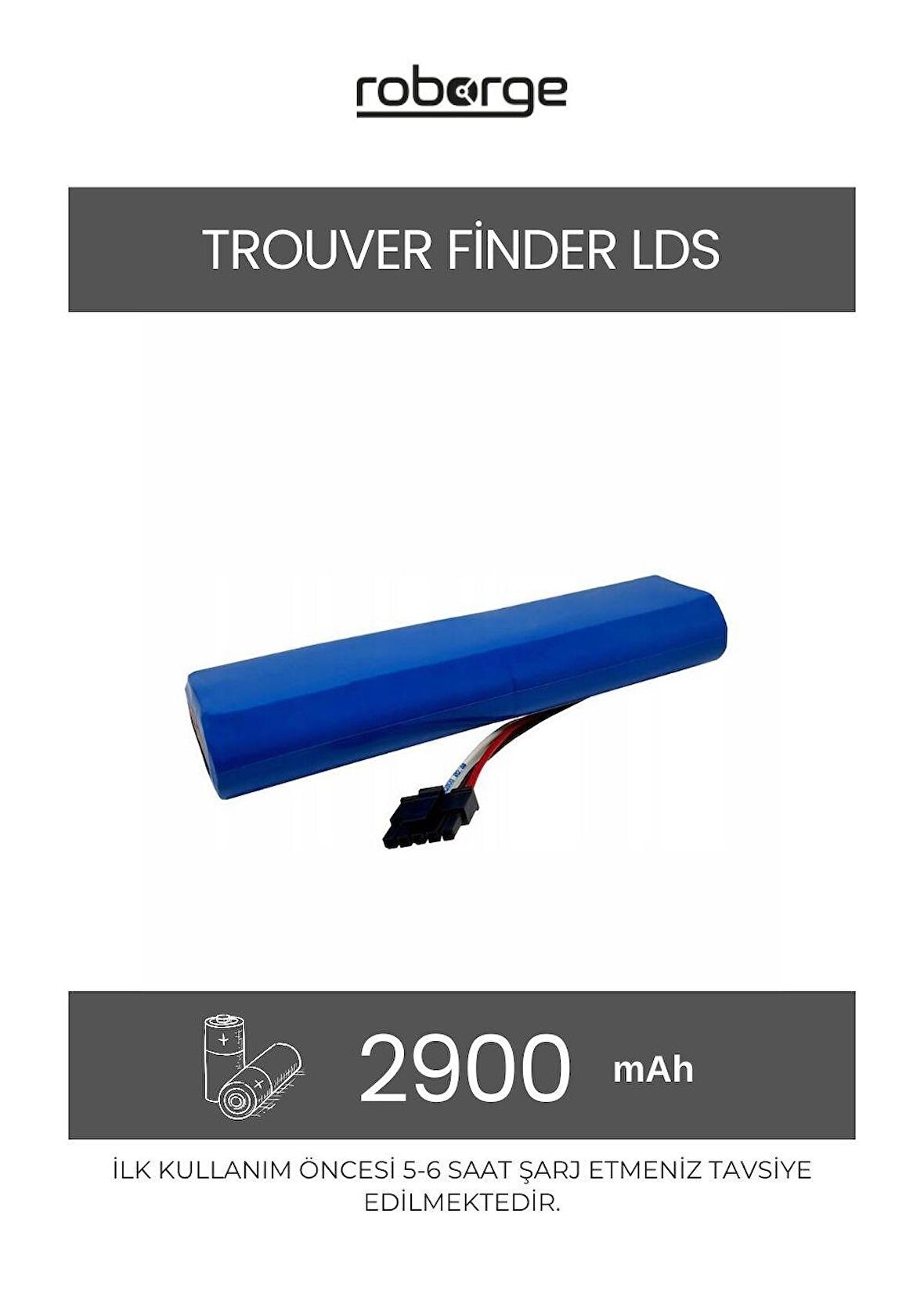 Trouver Finder LDS (RLS3) Robot Süpürge Uyumlu Batarya 2900 mAh - Muadil Ürün