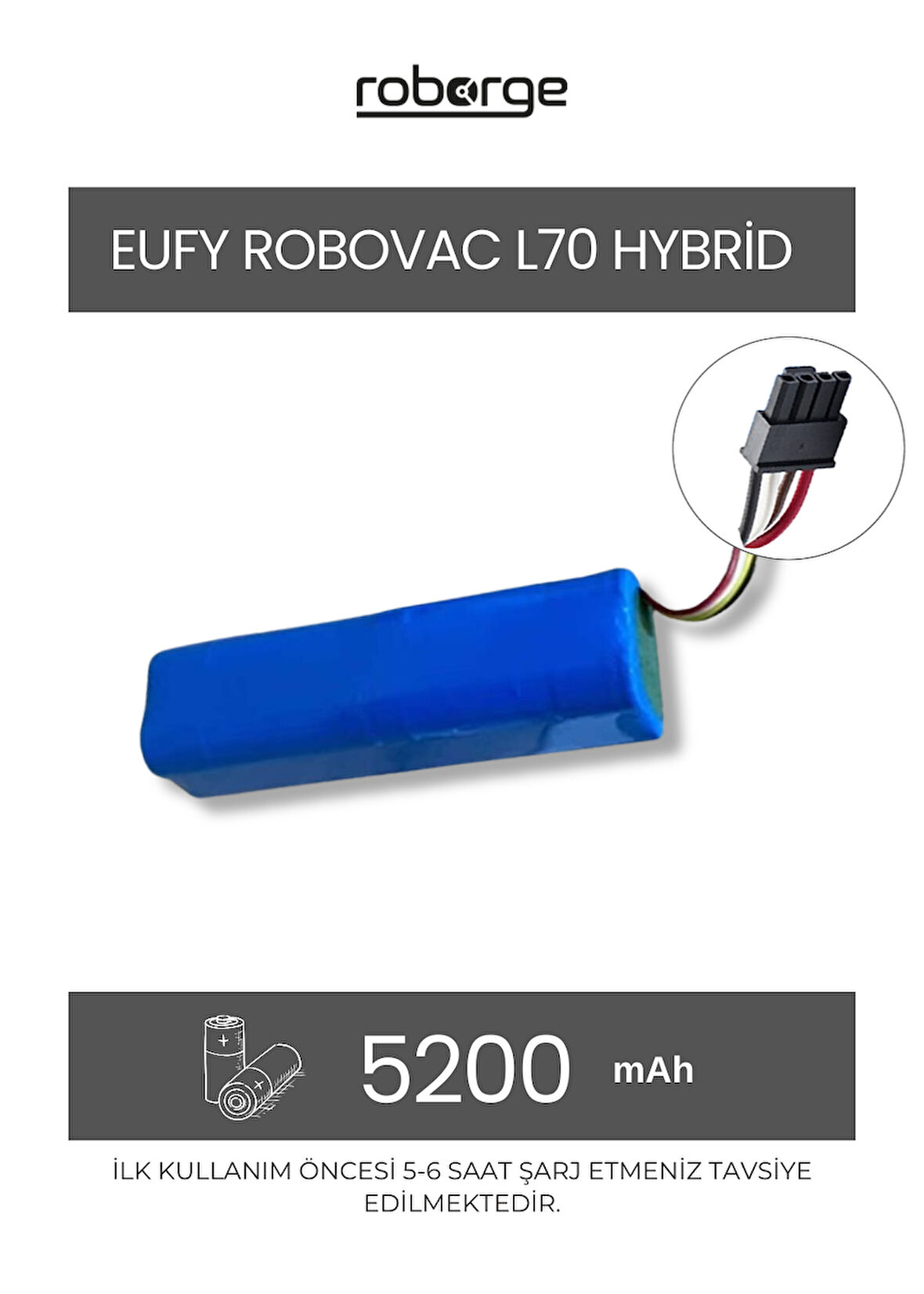 Anker Eufy Robovac L70 Hybrid Robot Süpürge Uyumlu Batarya 5200 mAh - Muadil Ürün