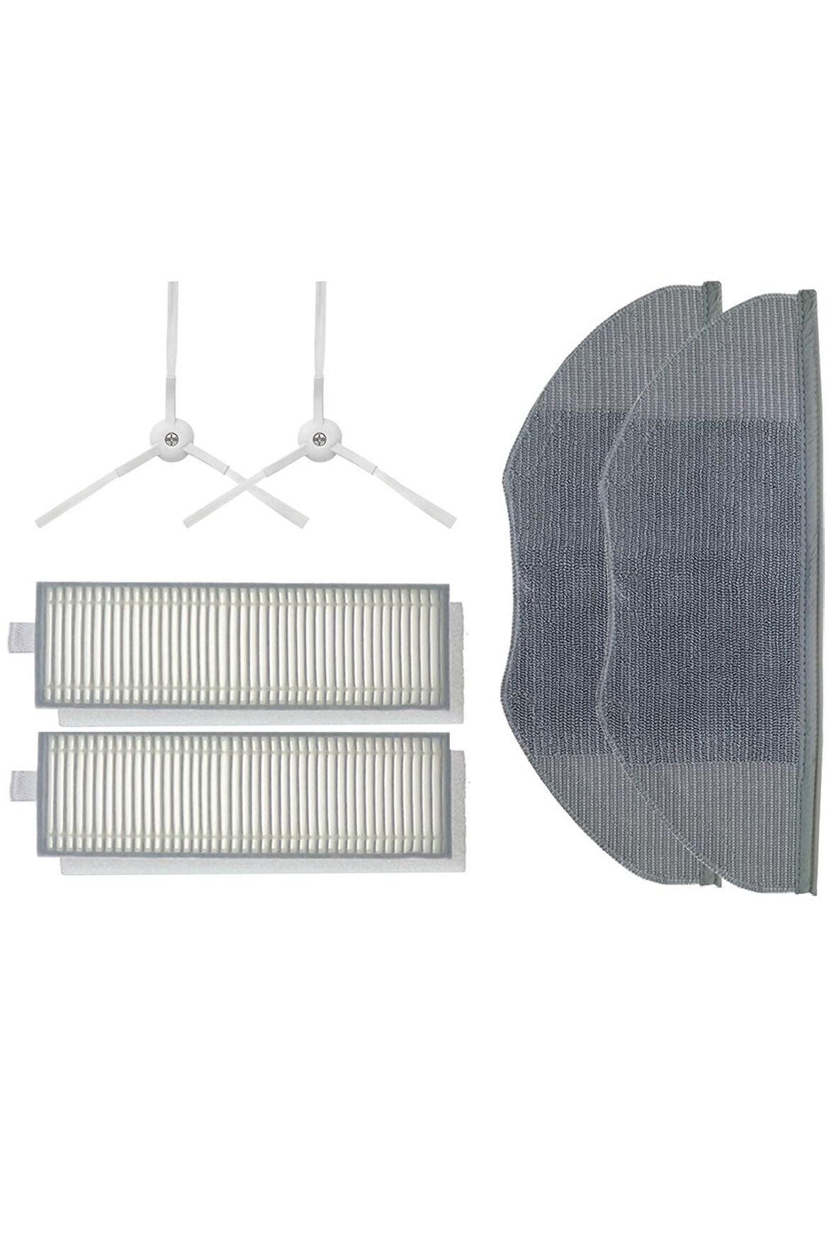 Xiaomi Vacuum Mop 2in1 Essential (MJSTG1) Robot Süpürge Uyumlu 6'lı Yedek Parça Seti