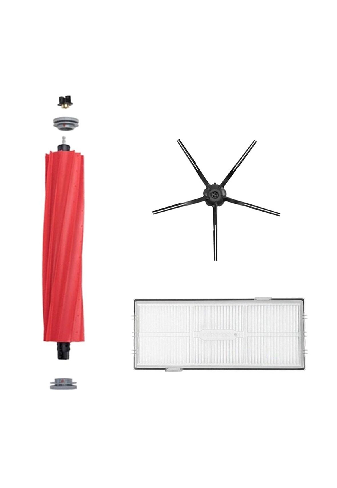 Roborock S7 Max V Robot Süpürge Uyumlu 3'lüi Yedek Parça Seti