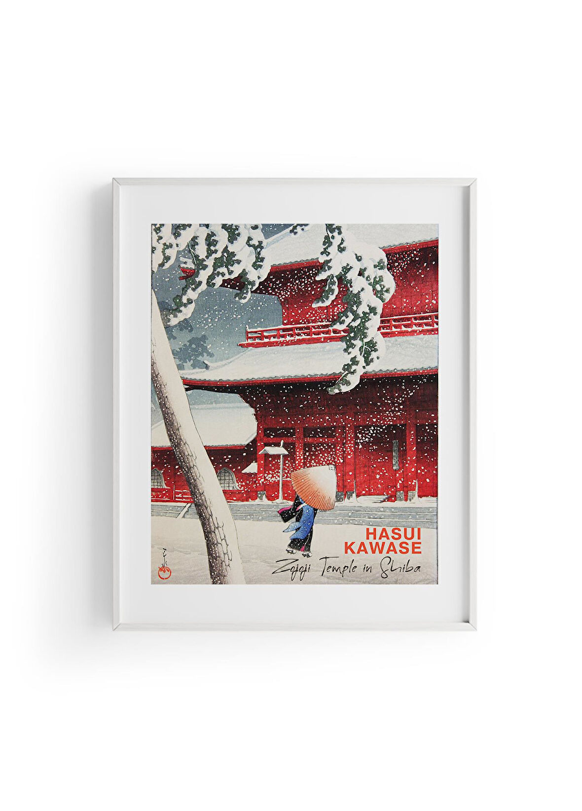 Zojoji Temple in Shiba, Hasui Kawase | Ünlü Ressam Tablosu
