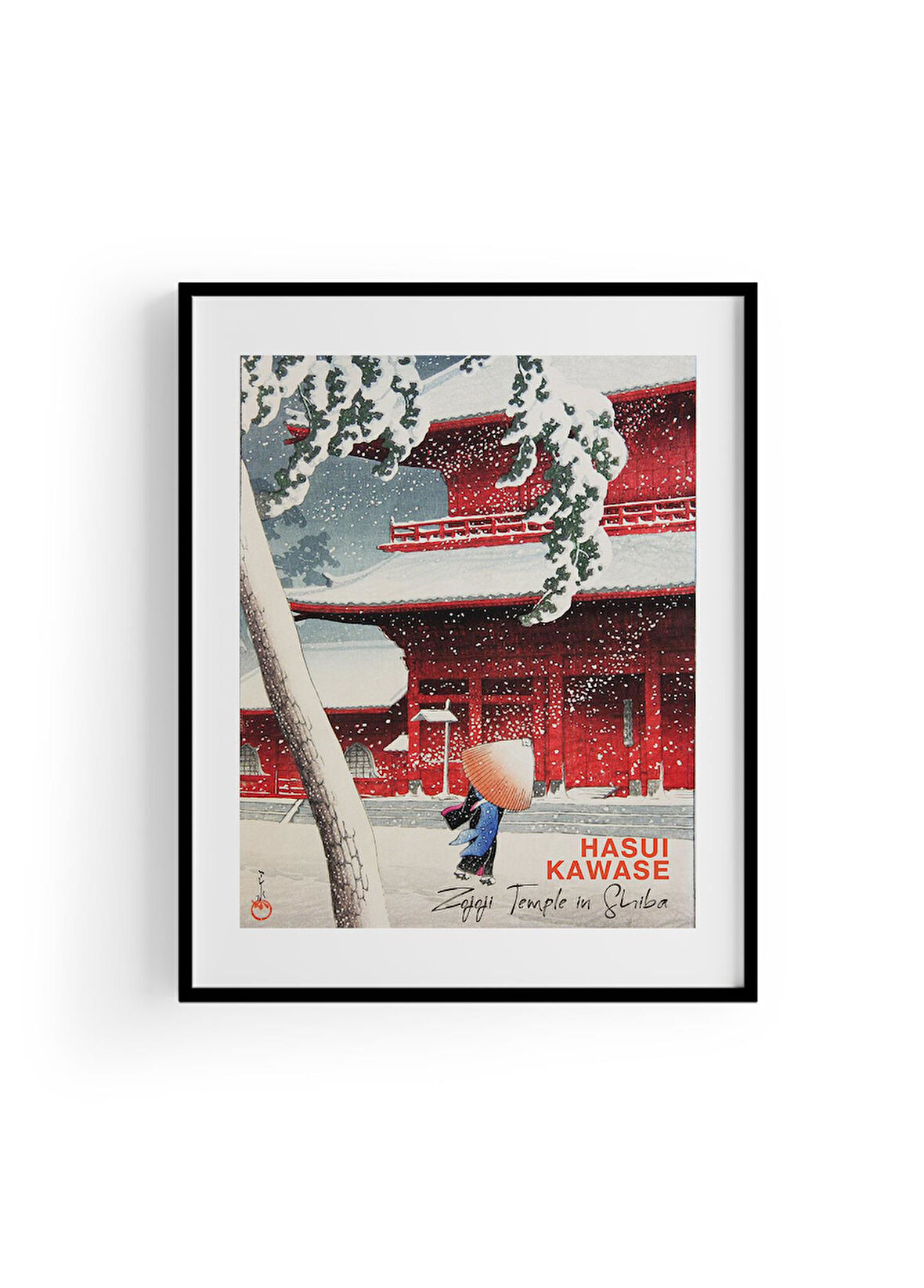 Zojoji Temple in Shiba, Hasui Kawase | Ünlü Ressam Tablosu