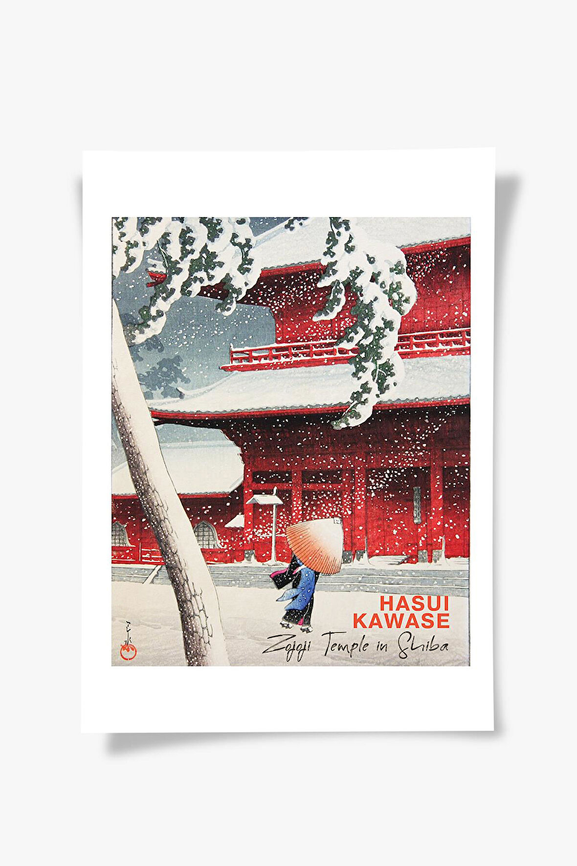 Zojoji Temple in Shiba, Hasui Kawase | Ünlü Ressam Tablosu