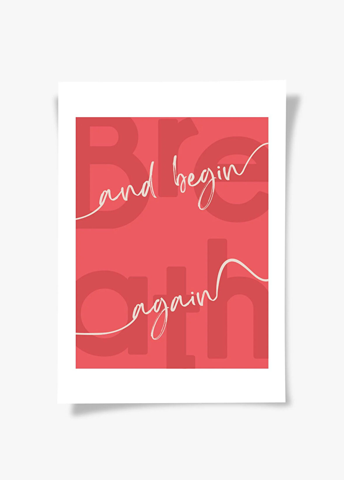 Begin Again | Tipografi Posteri