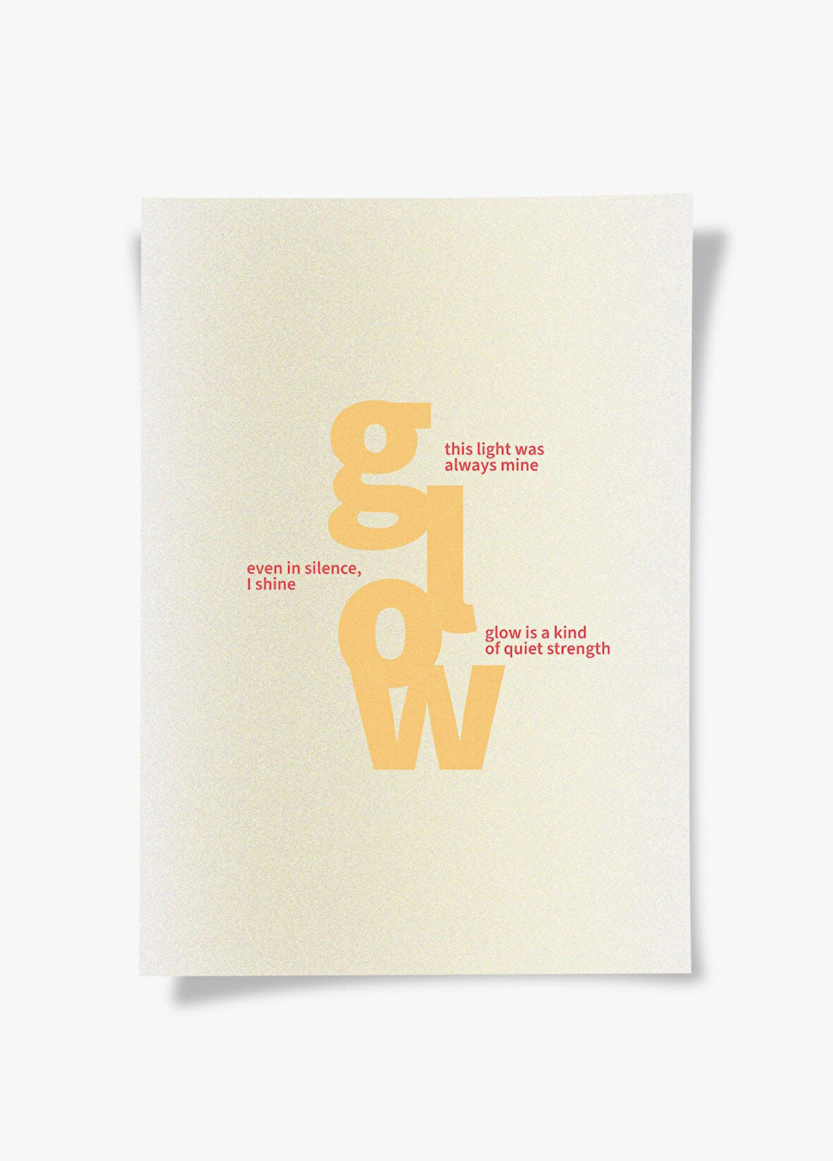 Glow Within | Tipografi Posteri
