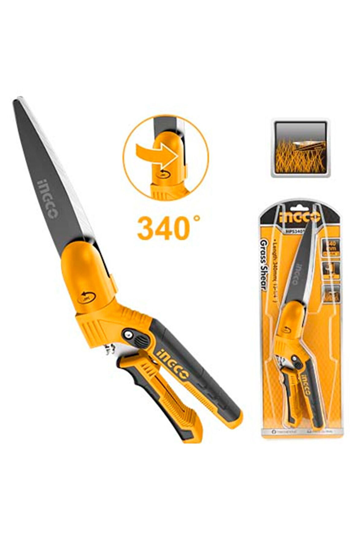 İNGCO HPS3401 ÇİM KESME MAKASI 340 MM