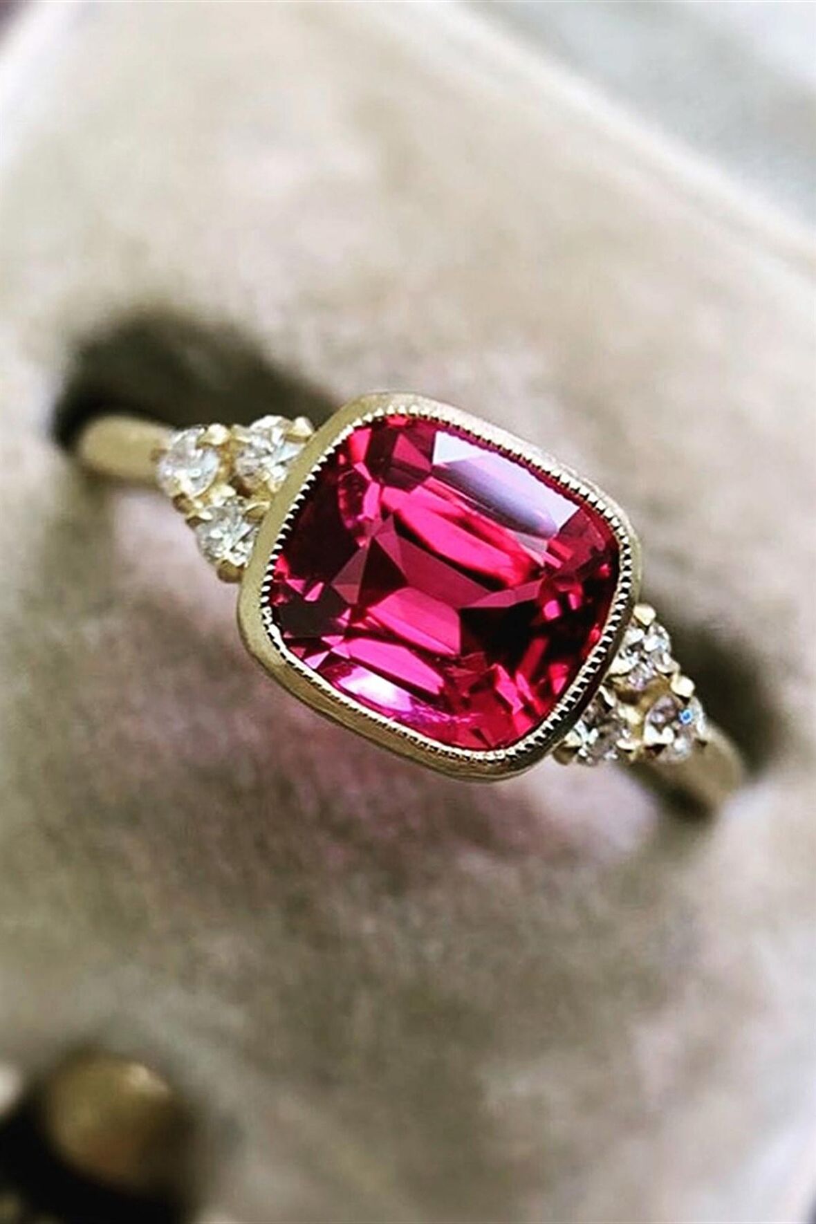  RUBELİT TEKTAŞ YÜZÜK - Ak319