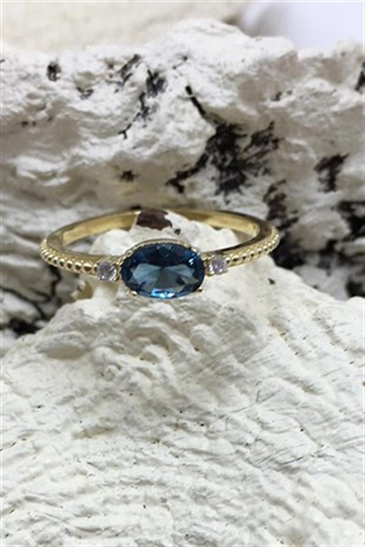 AKUAMARİN MİNİMAL YÜZÜK- AK1235