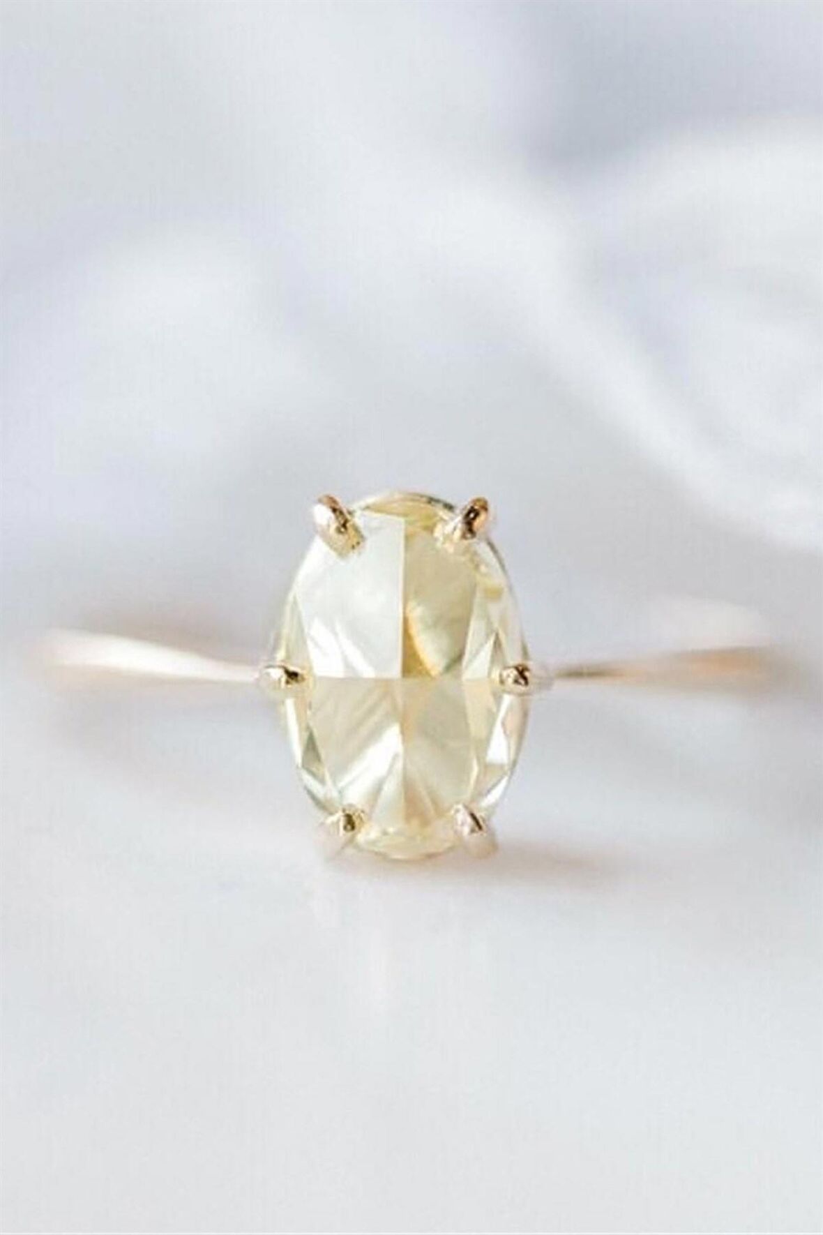 CİTRİN DOĞAL TAŞ YÜZÜK - AK0002