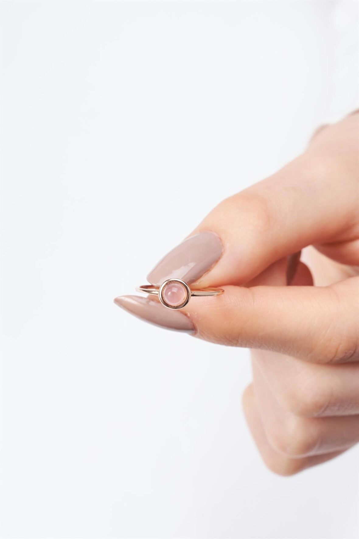 OTTOWA PEMBE KUVARS YÜZÜK - AK768