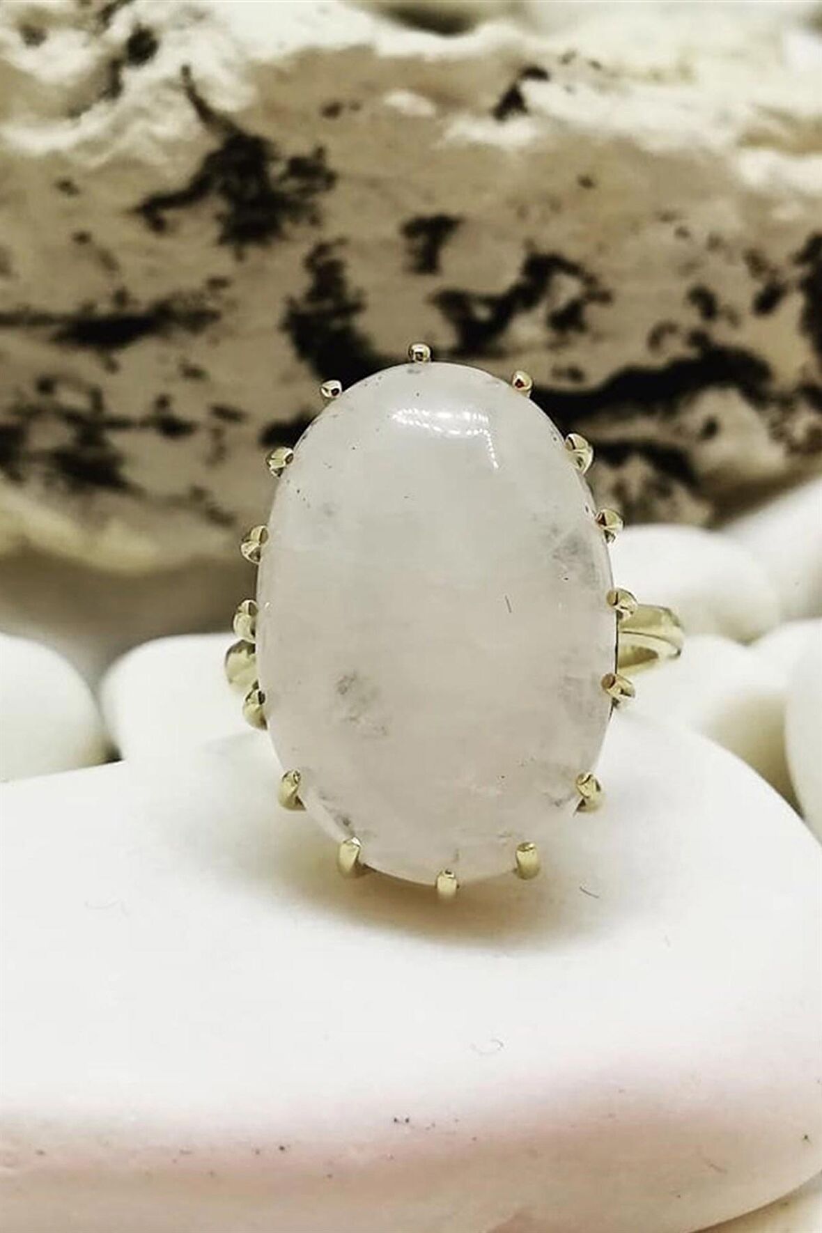 MALAGA MİLKY QUARTZ YÜZÜK - AK717