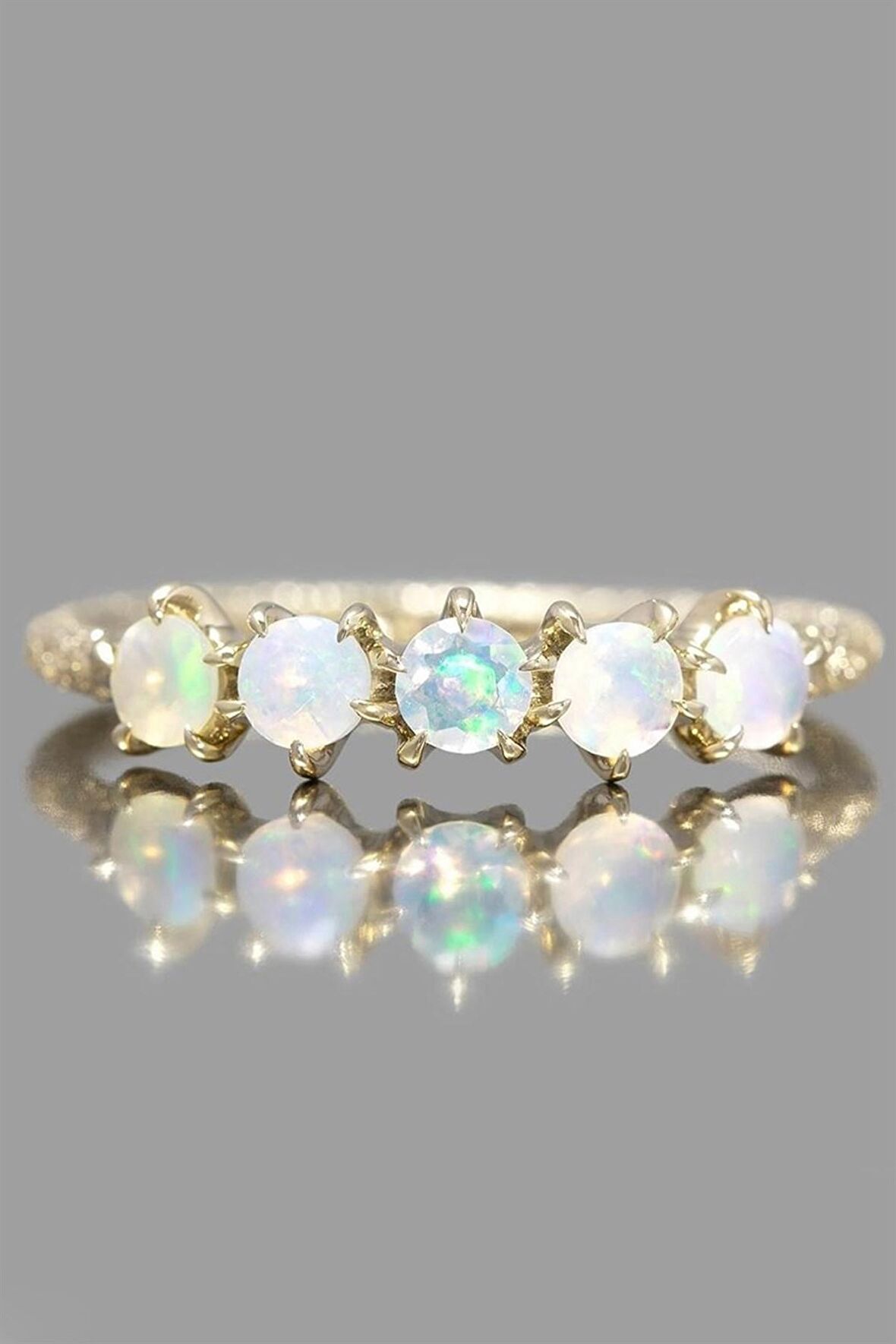 TOKYO OPAL TASI 5TAŞ  YÜZÜK - AK556 