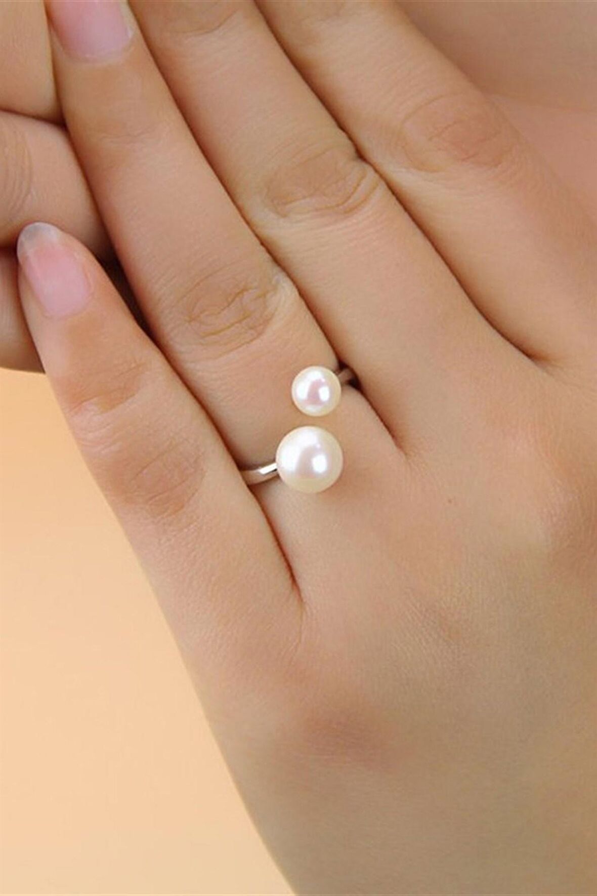 İKİLİ İNCİ YÜZÜK - AK0504